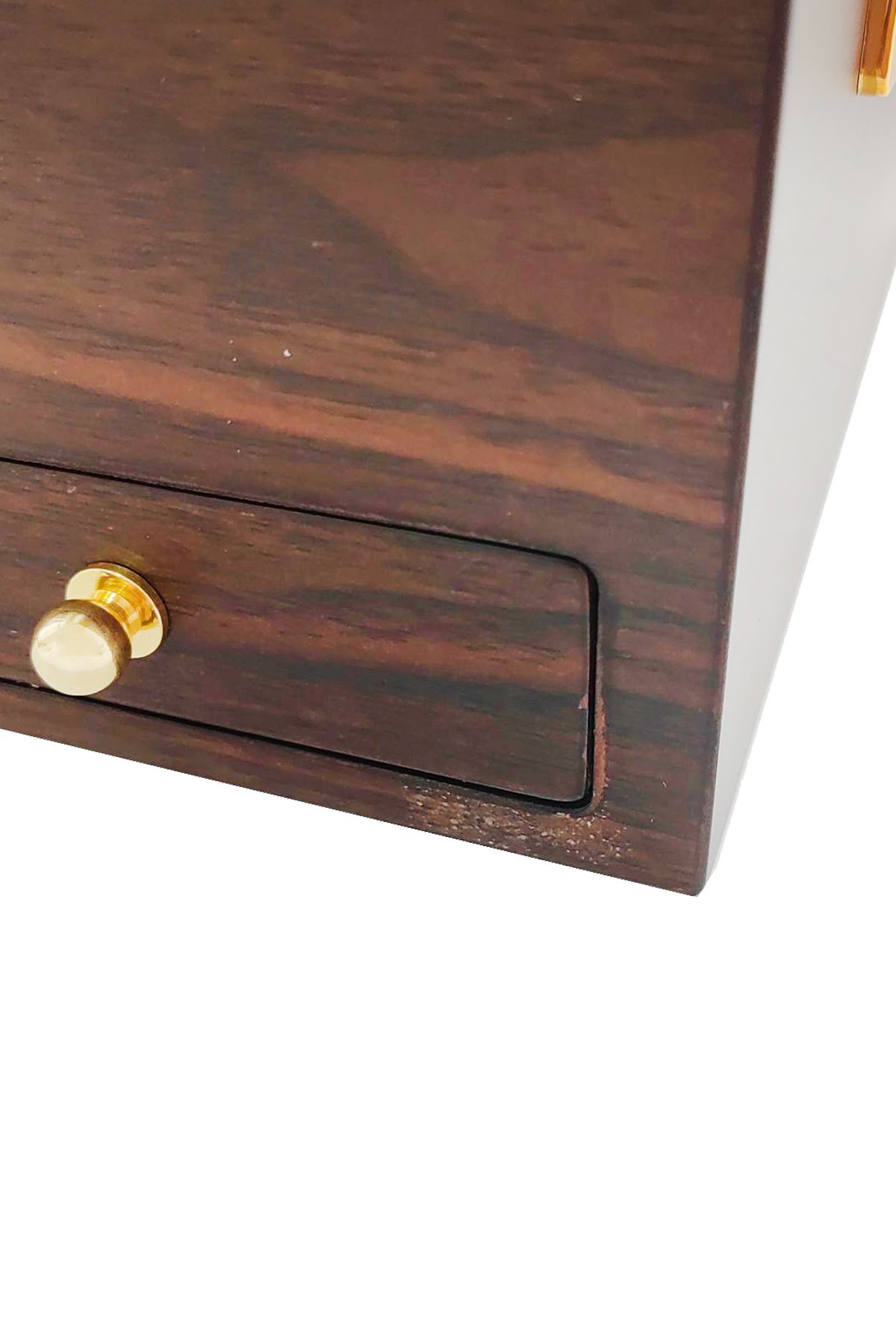 Sedir Ağacı Def olu  Camlı Çekmeceli Humidor Puro Kutusu rc56-d3