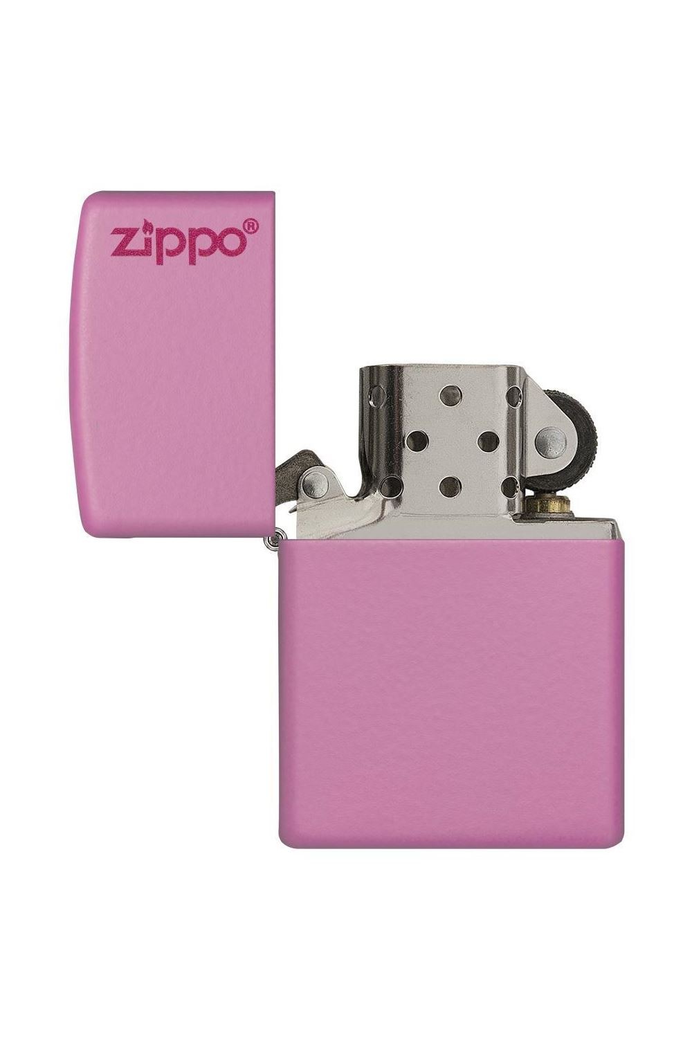 Zippo Çakmak Pink Matte Pembe Logo 238ZL-000005