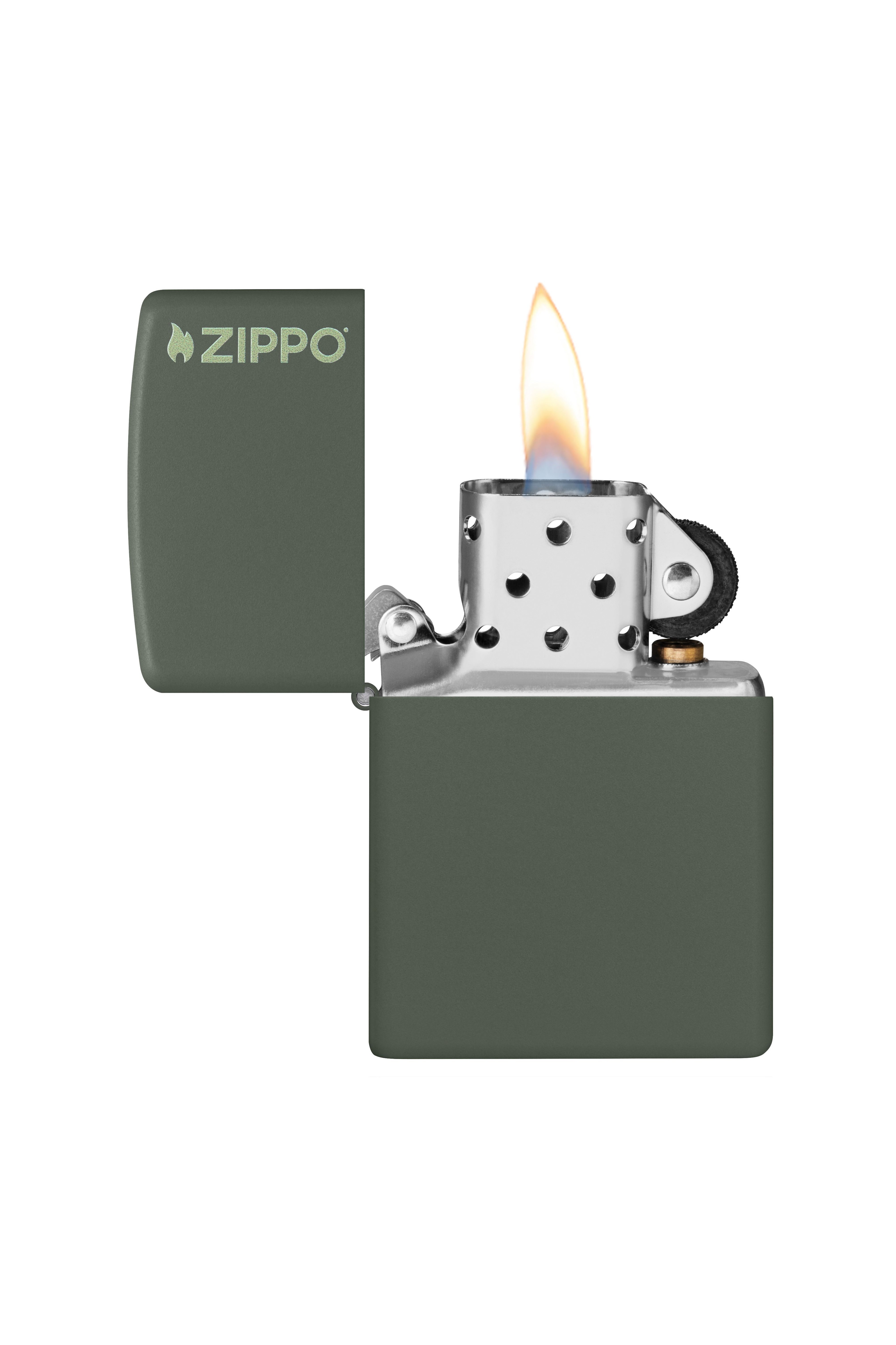 Zippo Çakmak Green Yeşil Logo 221zl-000019