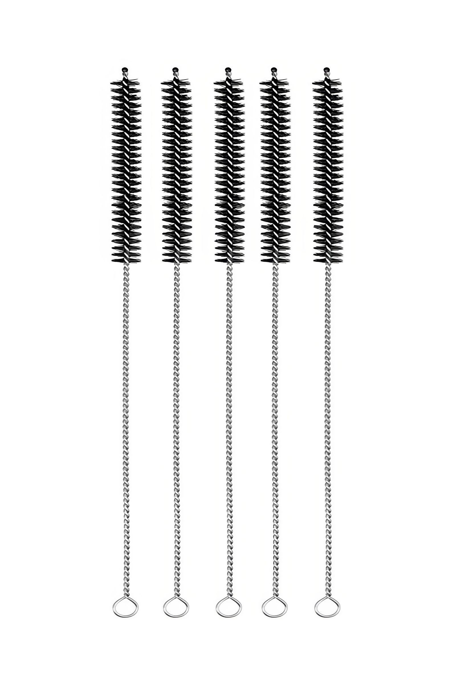 5 Adet Siyah 8 mm Pipo Pipet Boru Kamış Temizlik Temizleme Fırçası rd52