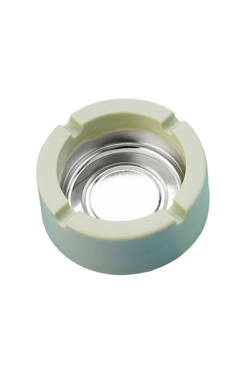 10 Adet Çelik 9 cm Yeşil Kafe Restaurant Lokanta Yuvarlak Kül Tablası Küllük 