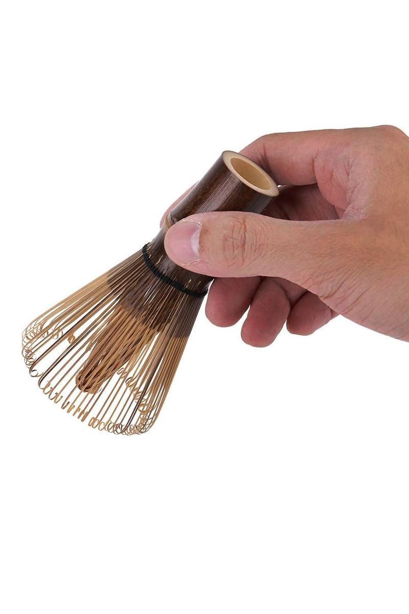 Shin-Kazuho Mor Bambu Matcha Çayı Karıştırıcı Fırça Bamboo Whisk Köpürtücü mt206