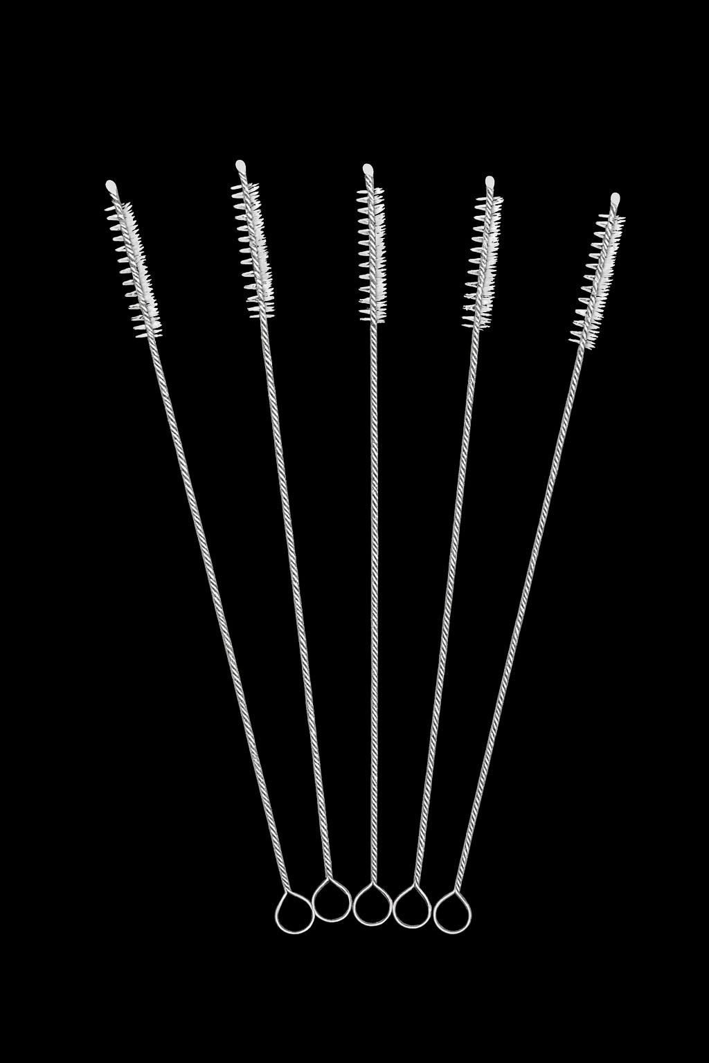 Falconetti 5 Adet Beyaz 6 mm Pipo Temizlik ve Pipet Kamış Temizleme Fırçası 