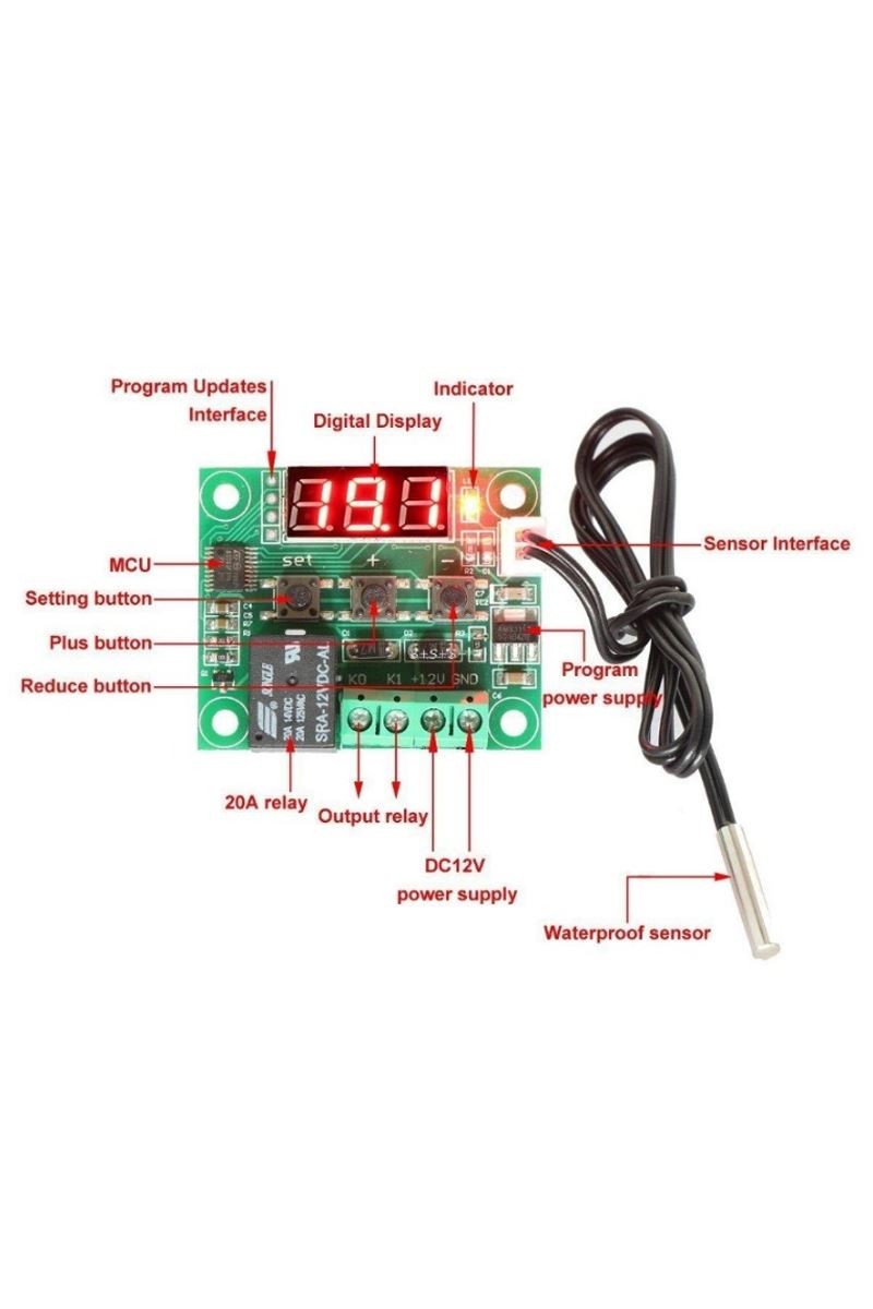 Hazır Kurulu Kuluçka Termostatı Termostat Ayarı Yapılmış thr249