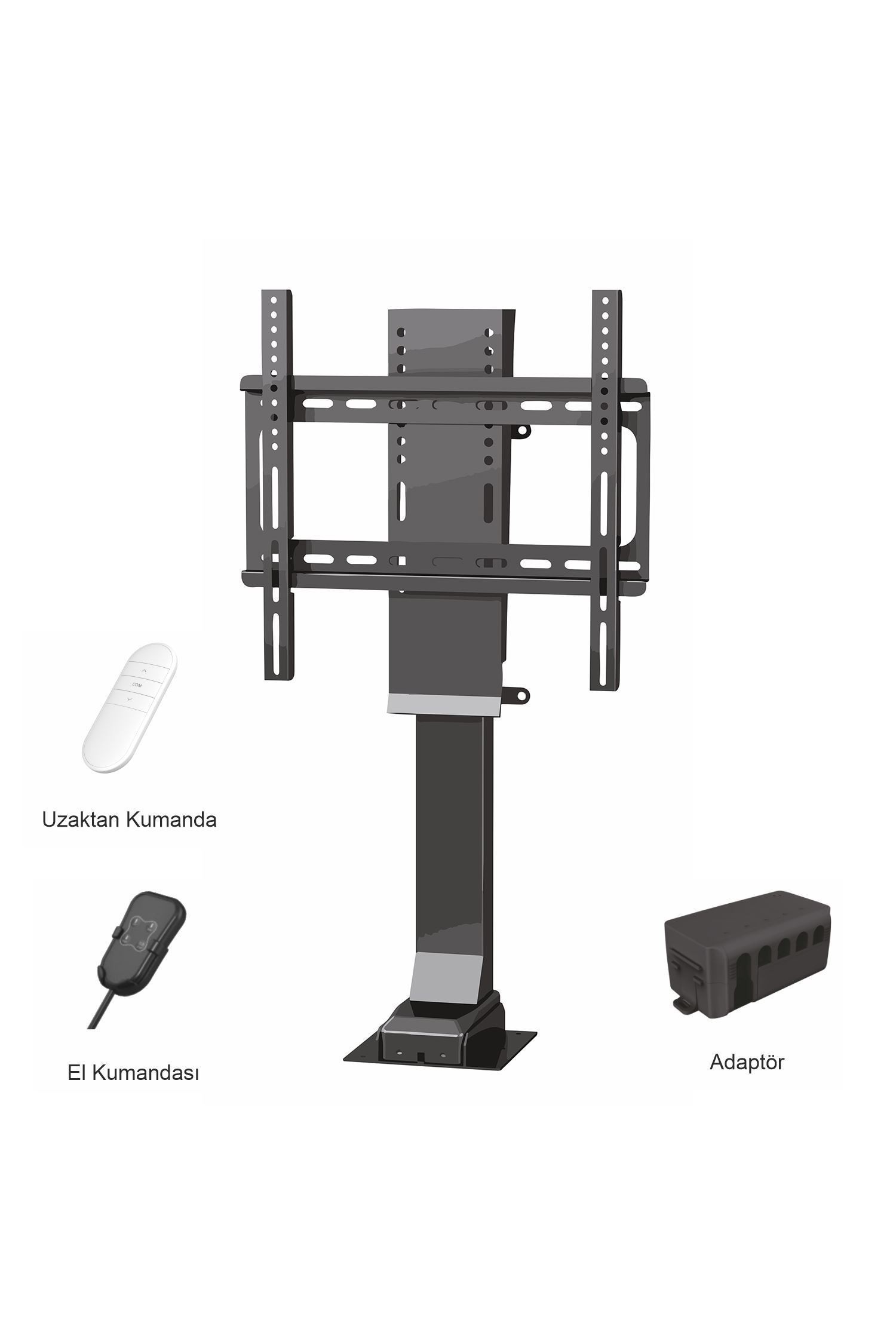 Bibus Uzaktan Kumandalı Tv Ünitesi Lift 25 ile 75 inc Tvler Için