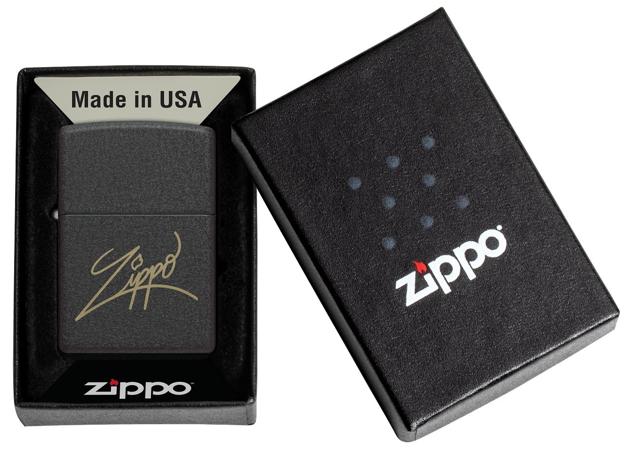 Zippo Çakmak Lazer işlemeli Zippo imza Dizayn 48143-096764