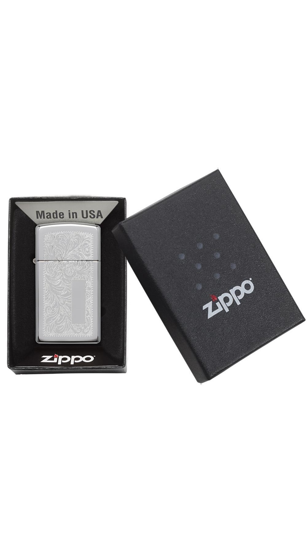 Zippo Çakmak Slim ince Bayan Venetian 1652-000074