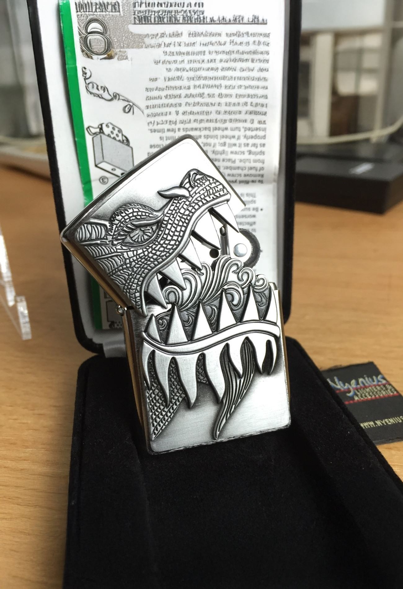 Zippo Çakmak 3 Boyutlu Ejderha Fire Breathing Dragon 28969-000004