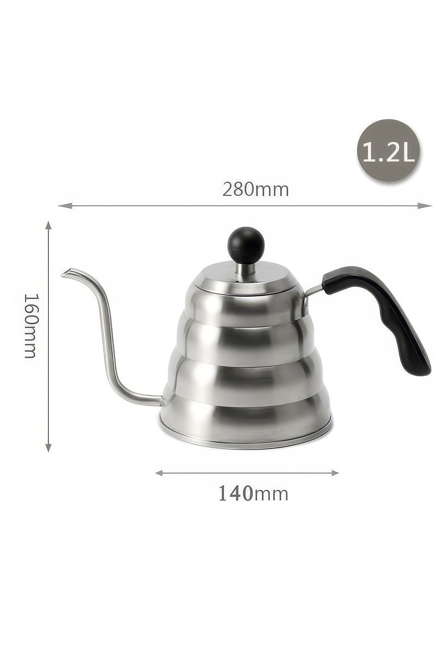 WF 1,2 L Barista Filtre Kahve Demleme ibriği Drip Kettle cin372