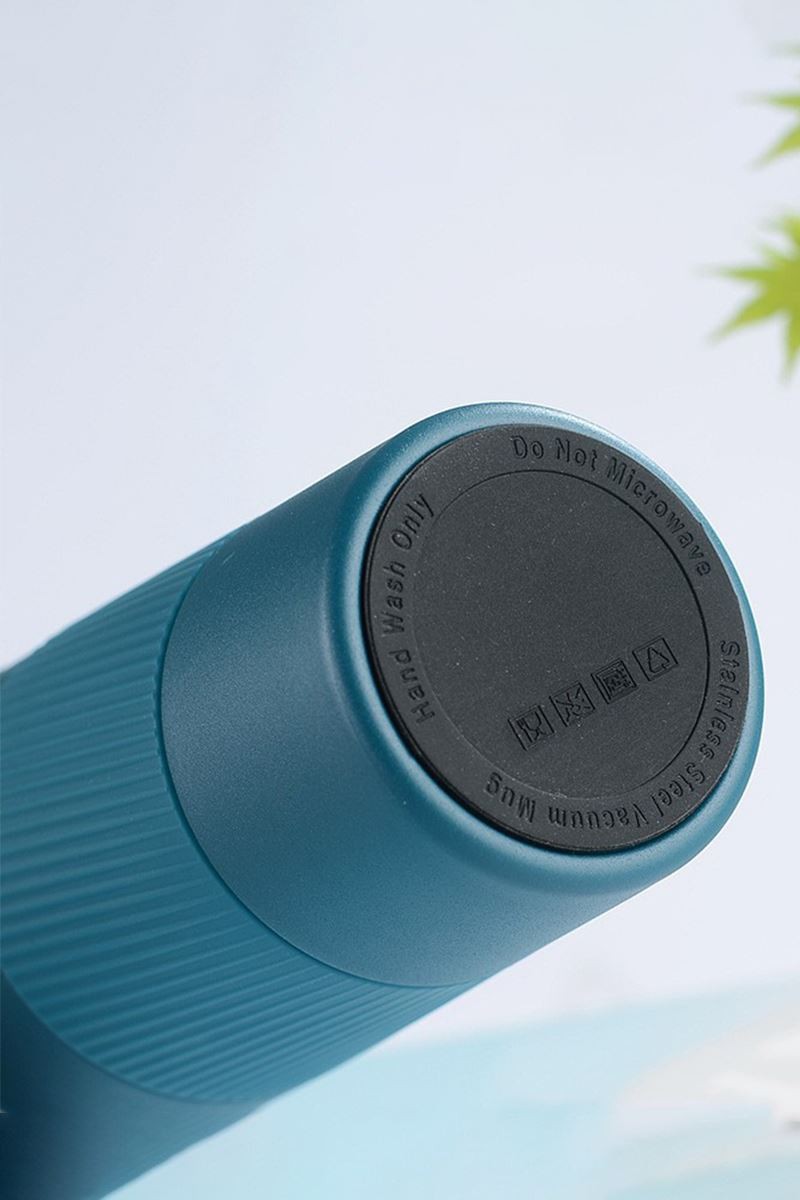 304 L Kilitli Çelik Mat Mavi 510 ml Kahve Termos Mug cin405mv