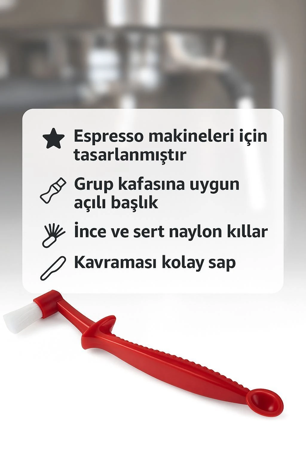 Espresso Makinası Grup Temizleme Fırçası cin364kr