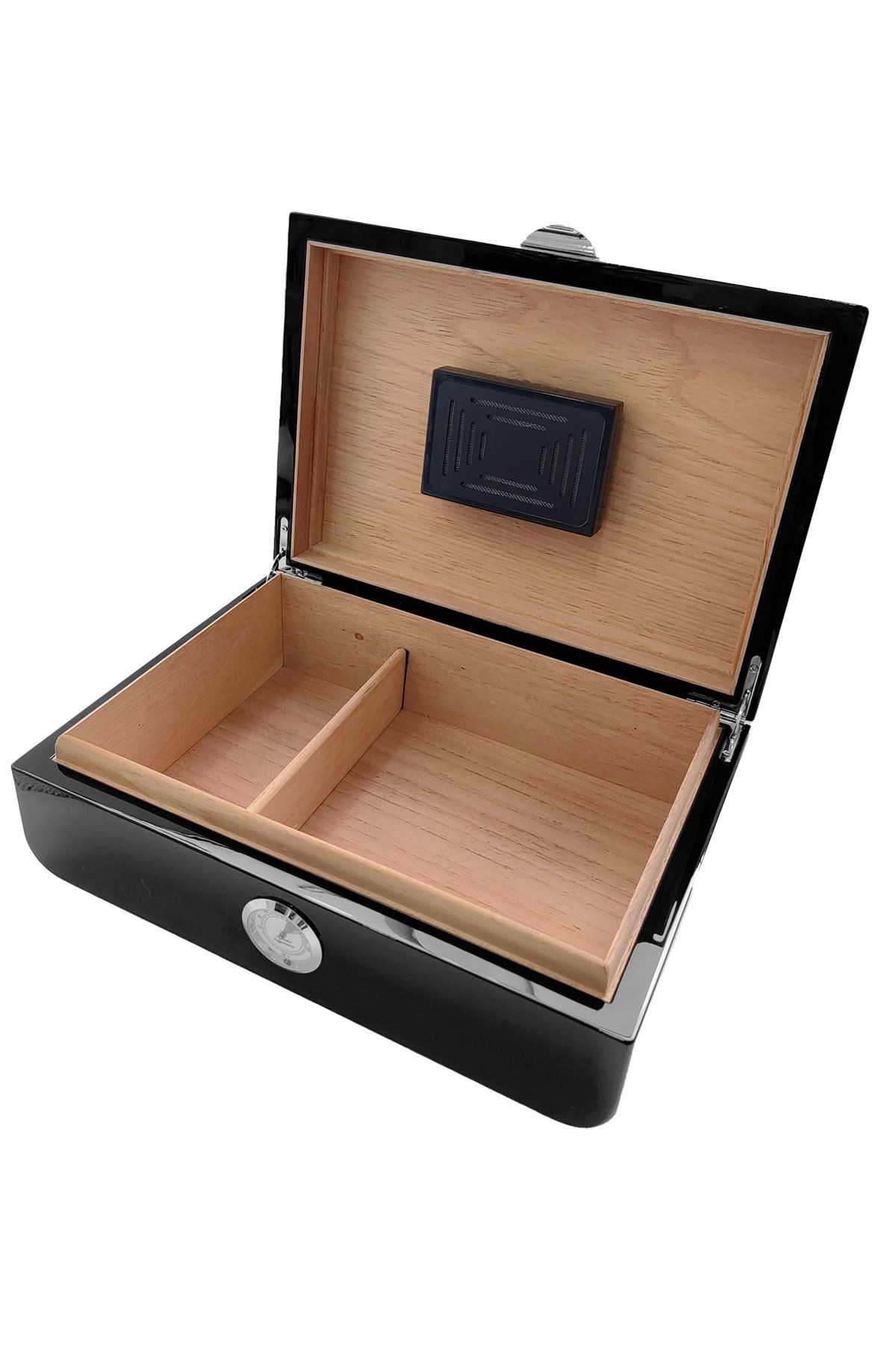 Falconetti Siyah Karbon Fiber Desen Humidor Puro Kutusu rc41kf