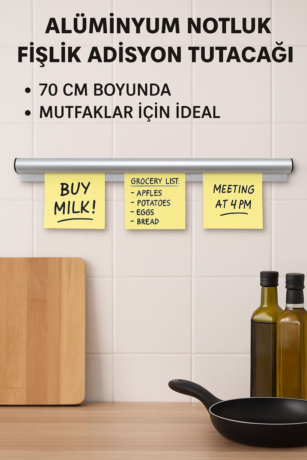 WF Aliminyum Notluk Fişlik Adisyon Tutacağı 70 cm. cin200