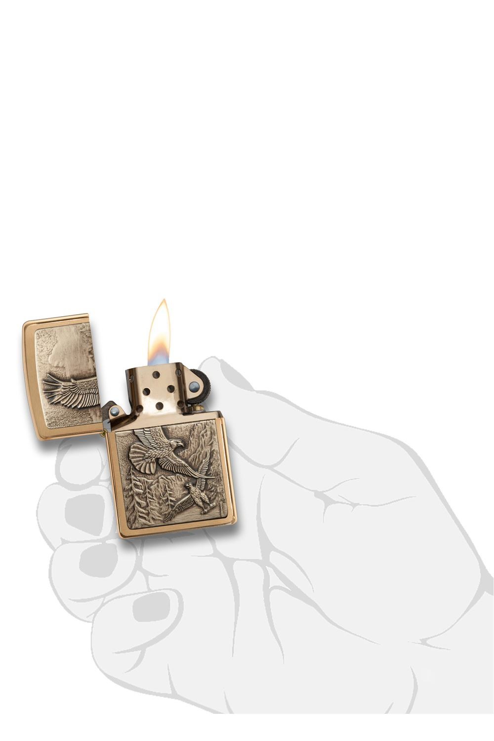 Zippo Çakmak Kartal Kabartma Where Eagles Dare 20854-000010