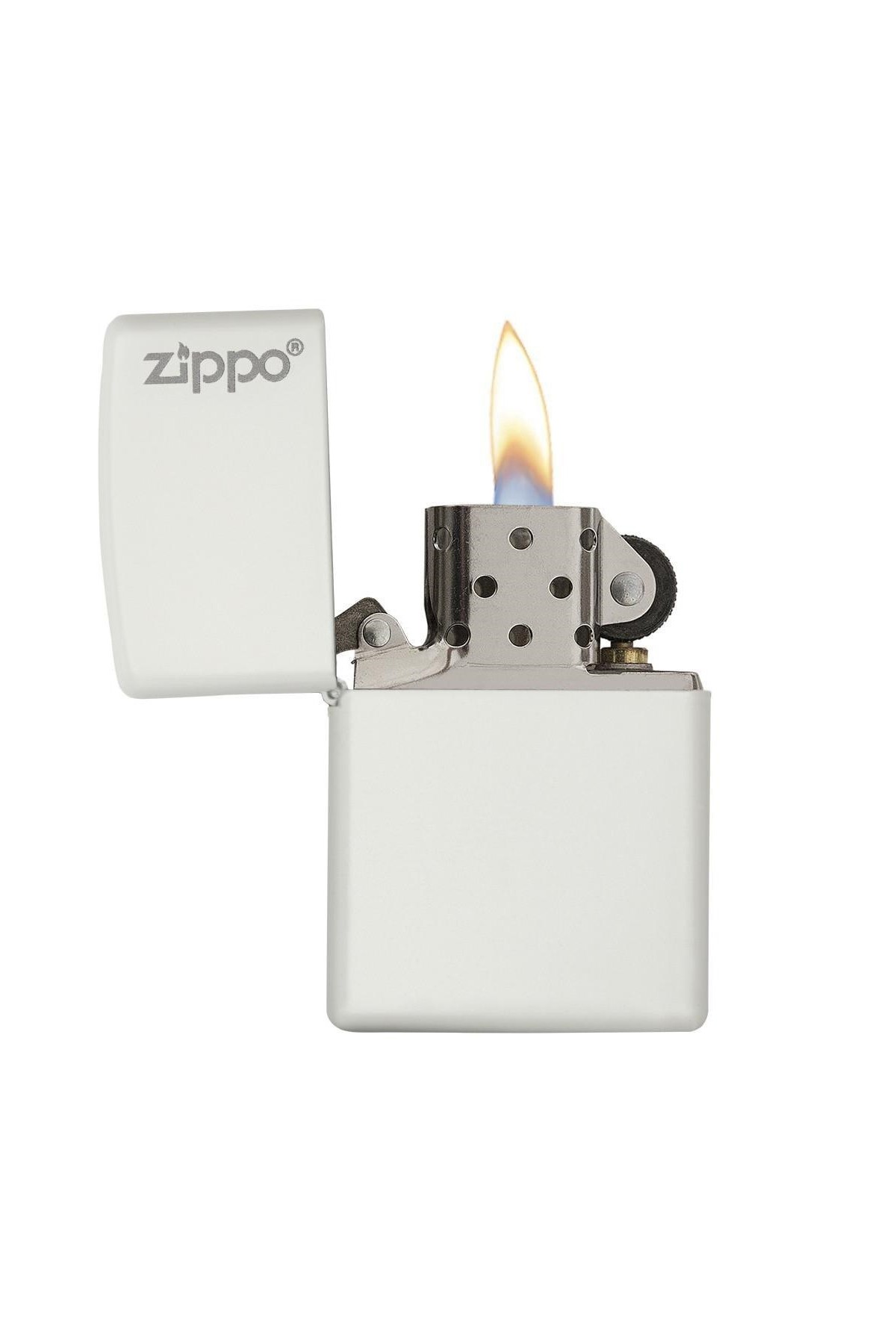 Zippo Çakmak White Beyaz Zippo Logo 214zl-000022