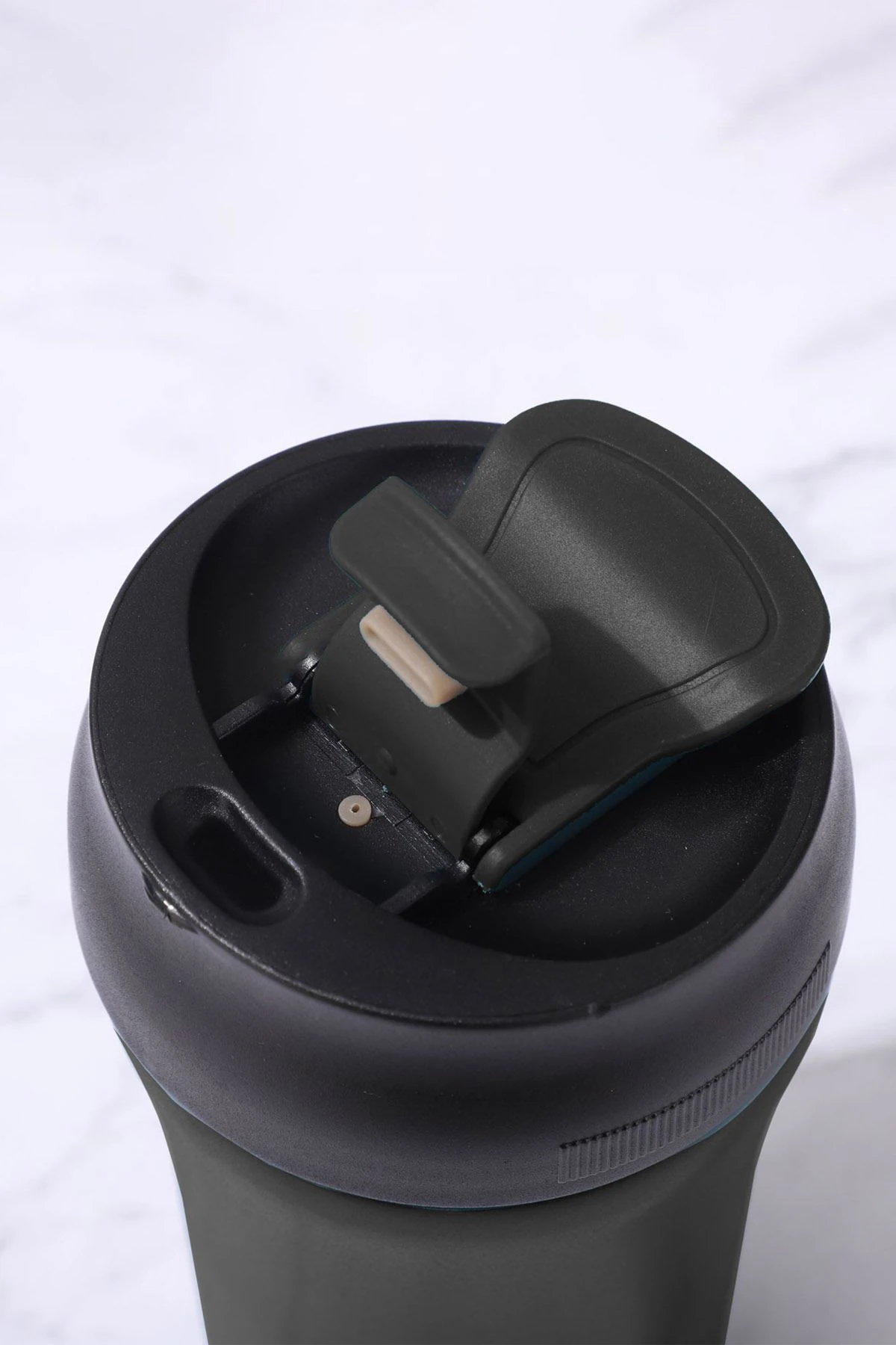 304 Çelik Siyah 400 ml Kahve El Termos Mug cin853sy