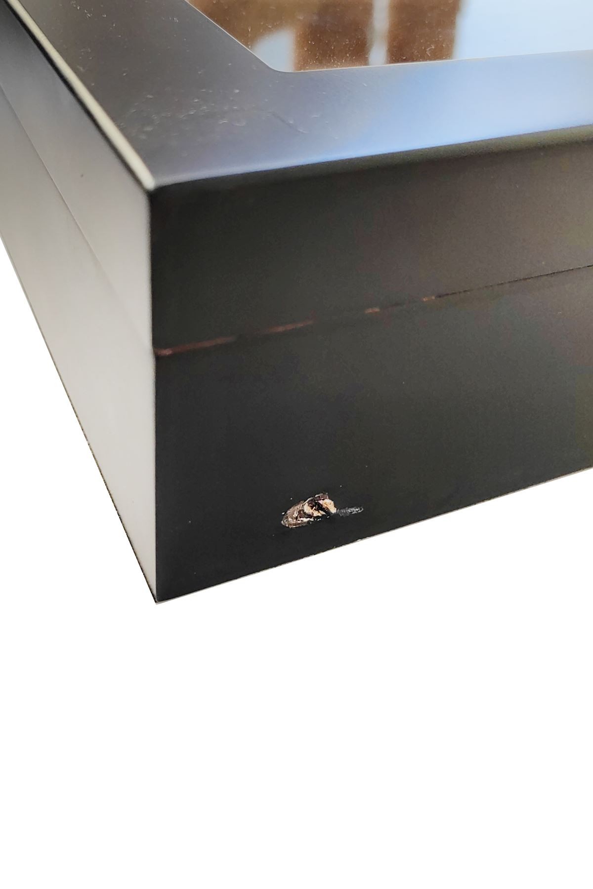 Falconetti De folu Siyah Camlı Kısa Humidor Puro Kutusu rc06sy-d2