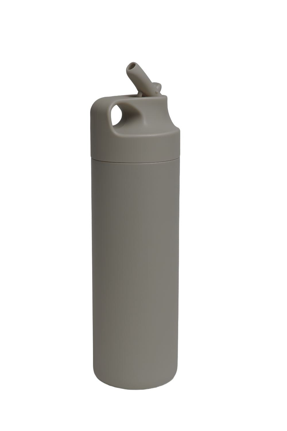 304 L Çelik Gri 500 ml Pipetli Matara Suluk cin414gr