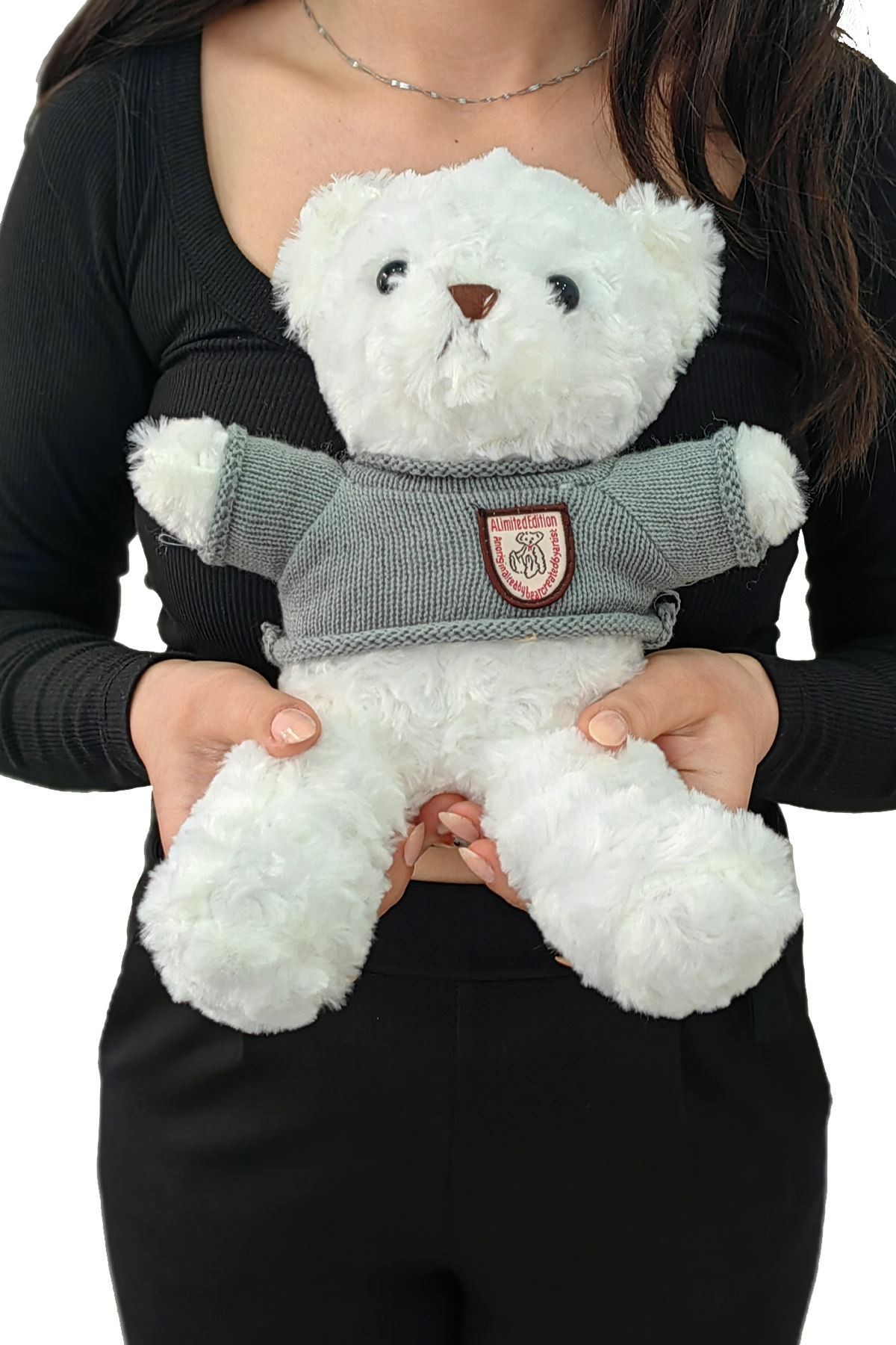 Chavin 30 cm Beyaz Hediye Peluş Oyuncak Ayıcık ayi-05