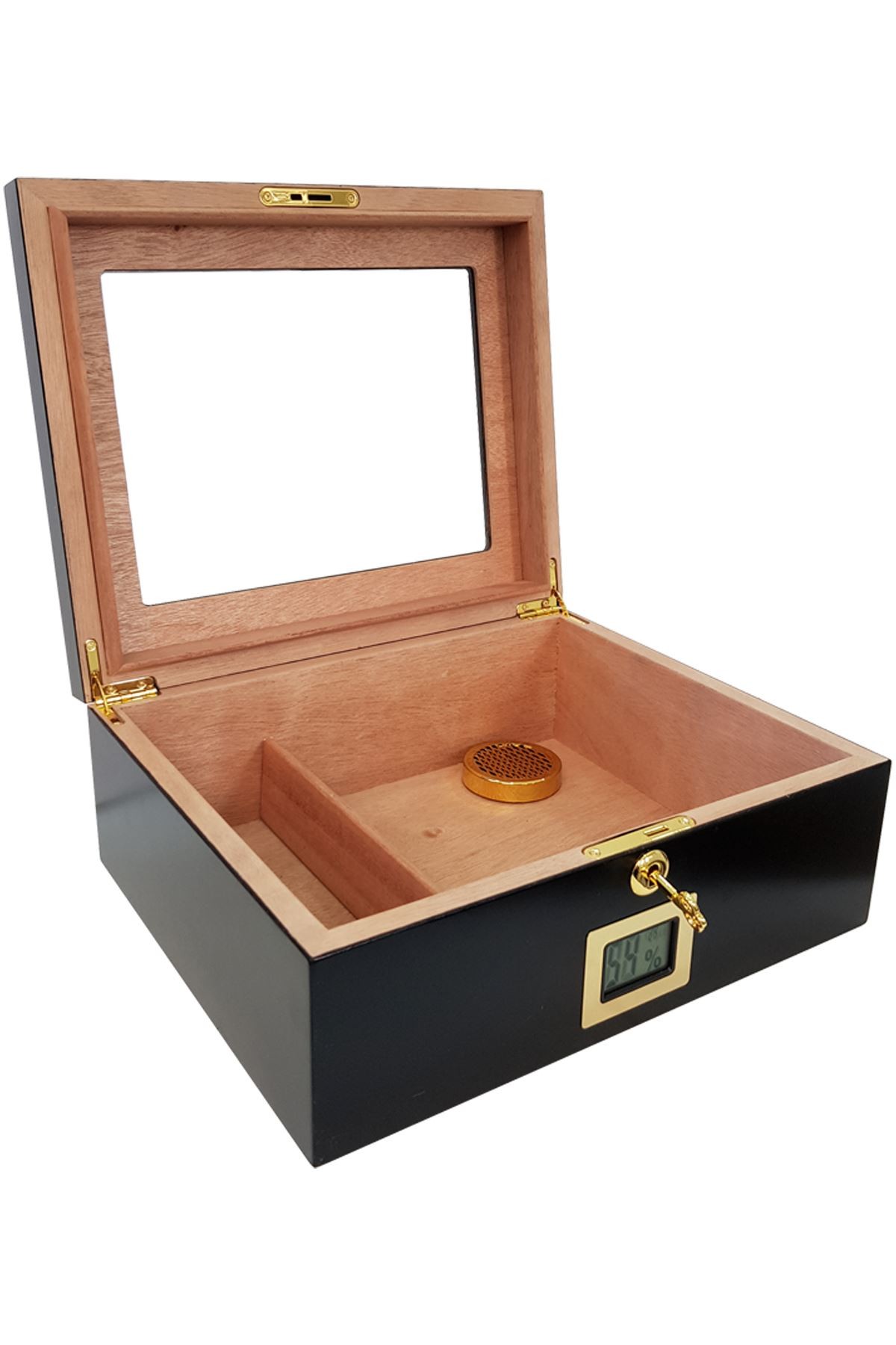 Falconetti Kırmızı Camlı Humidor Puro Kutusu rb99kr