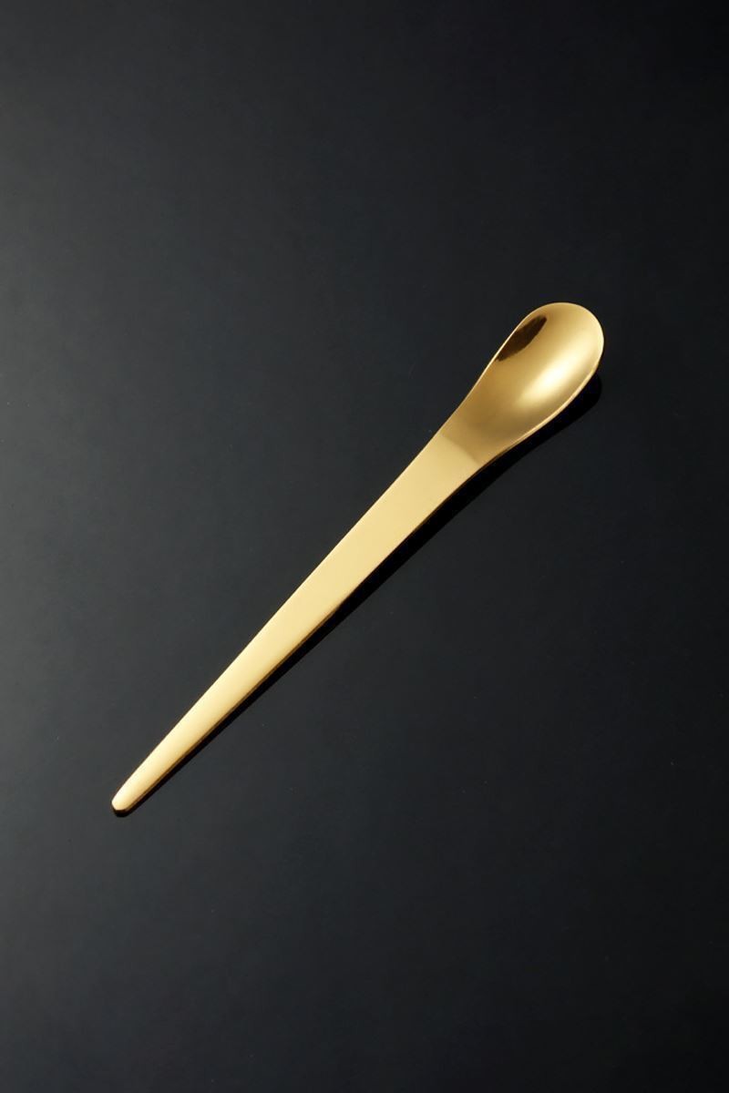 12 Adet Çelik 12,5 cm Gold Renk Çay Kaşığı mt162sr-12