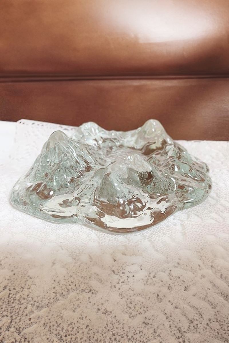 Kristal Cam Dağ Mountain Dizayn Parlak 3D Kül Tablası Puro Küllük mt176