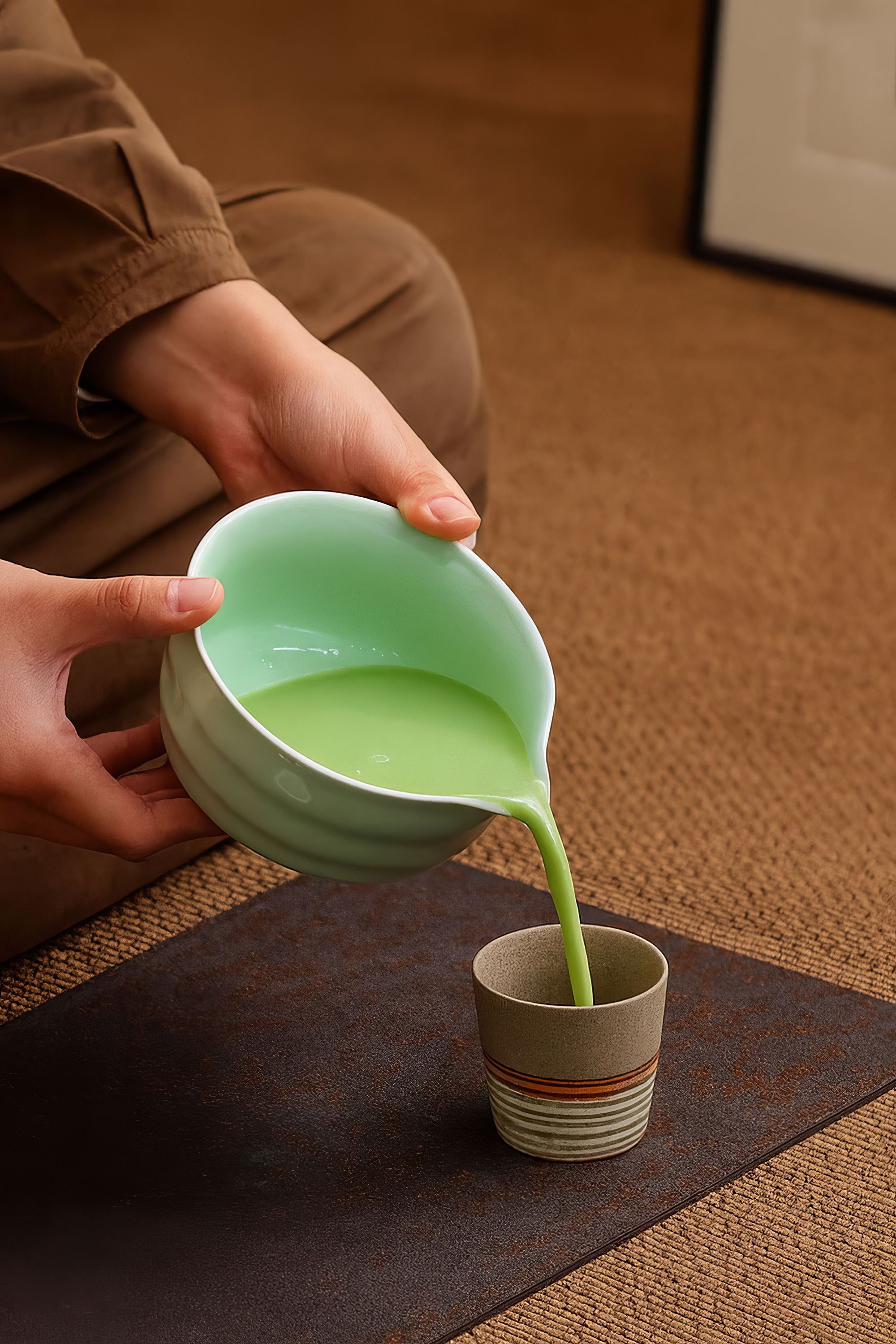 Seramik Matcha Çayı Köpürtme Kasesi Chawan mt215