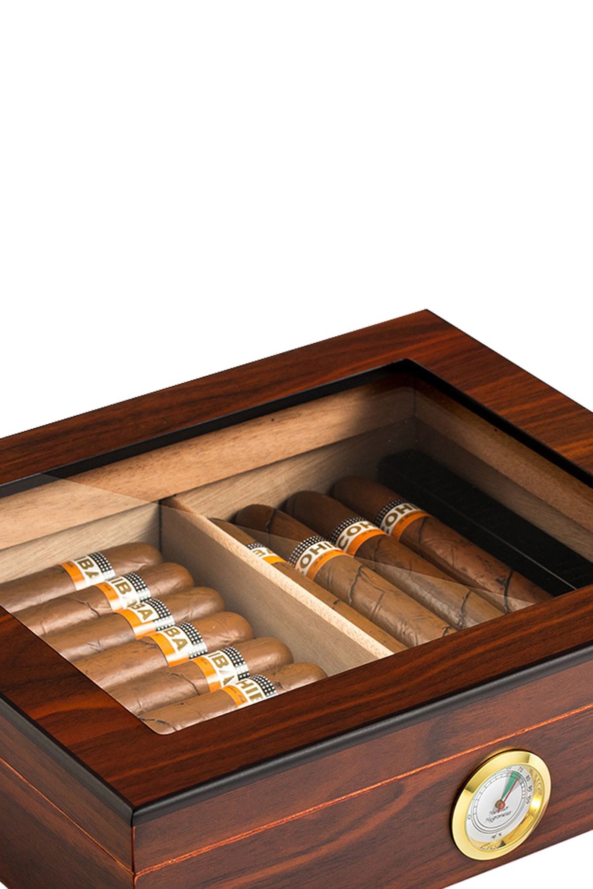 Falconetti Kahverengi Camlı Humidor Puro Kutusu rc06khv