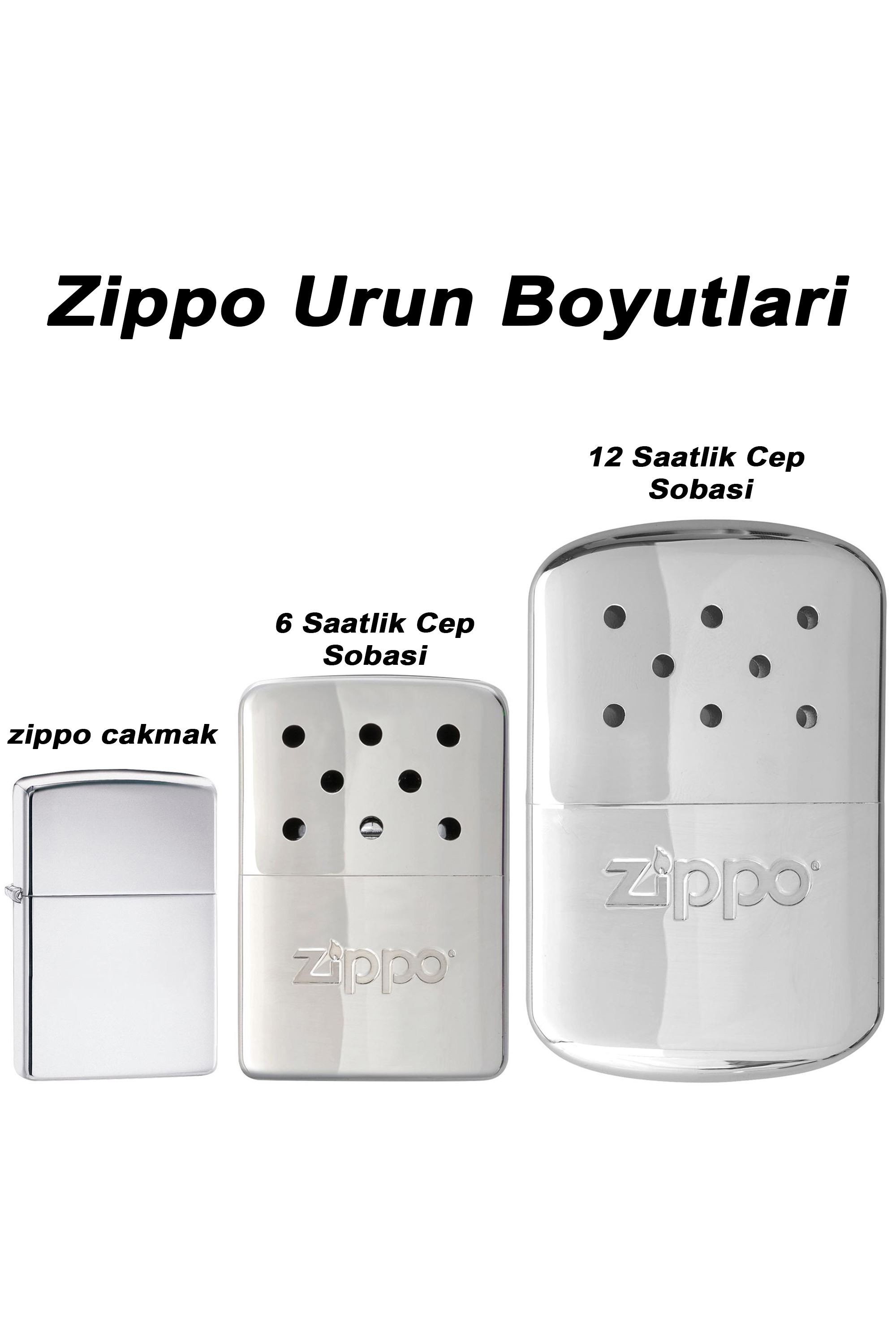 Zippo Parlak Gri Hand Warmer Cep El Isıtıcısı Cep Sobası Chrome 40365