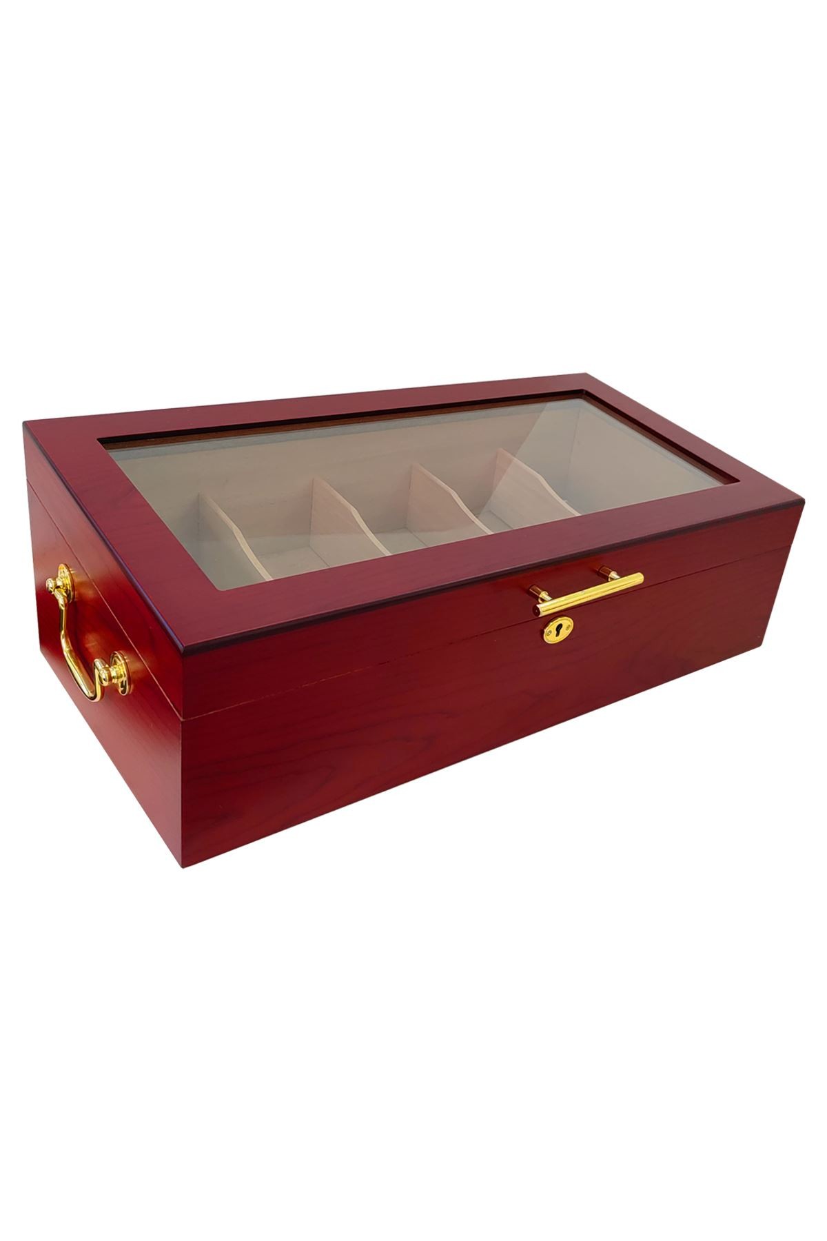 Falconetti Sedir Ağacı Kırmızı Humidor Puro Kutusu rd01