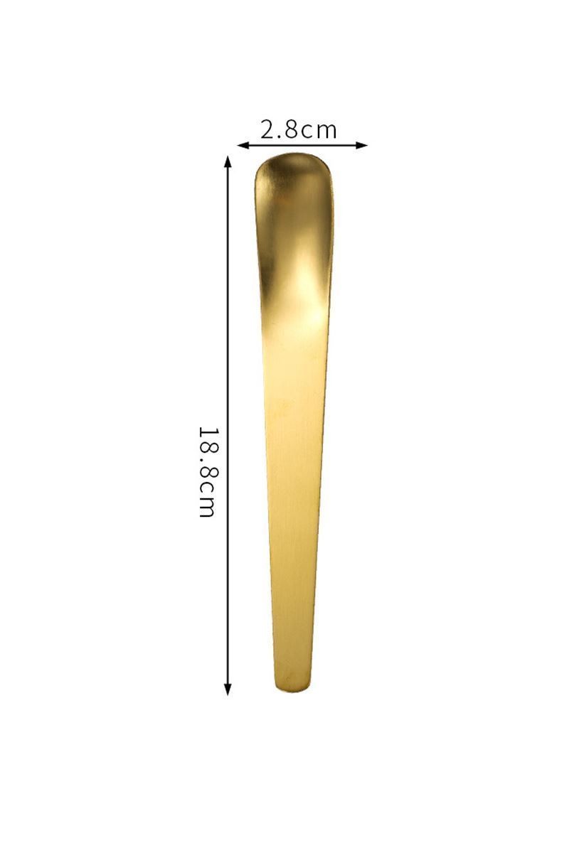 Paslanmaz Çelik 6 Adet Gold 18 cm Tatlı ve Dondurma Kaşığı cin944sr-6