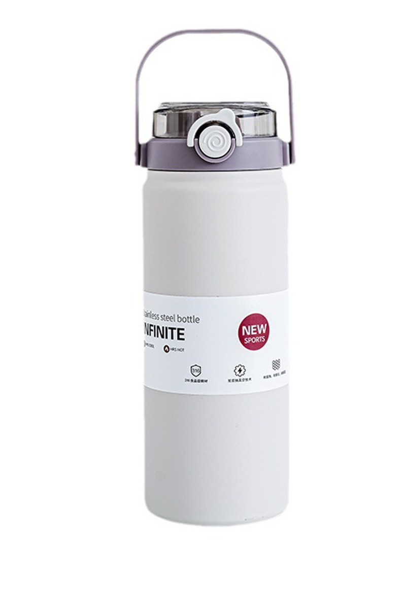 316 L Çelik 1200 ML  Vakumlu Soğuk Pipetli Matara Suluk cin413by-12