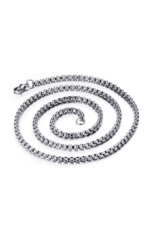 Chavin Gri 80 cm. 3 mm. Erkek Çelik Zincir dh01