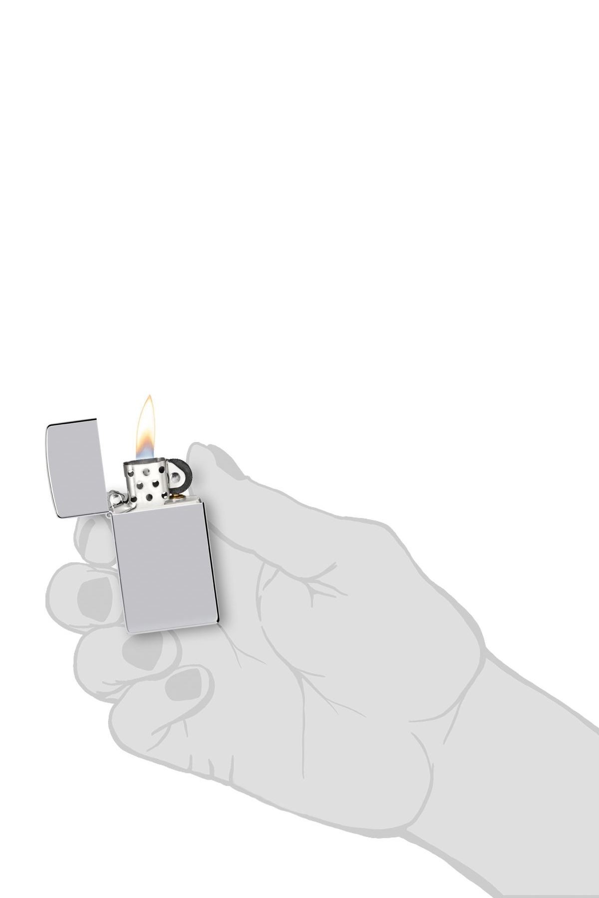 Zippo Çakmak Slim Hi Polish Chrome 1610-001407