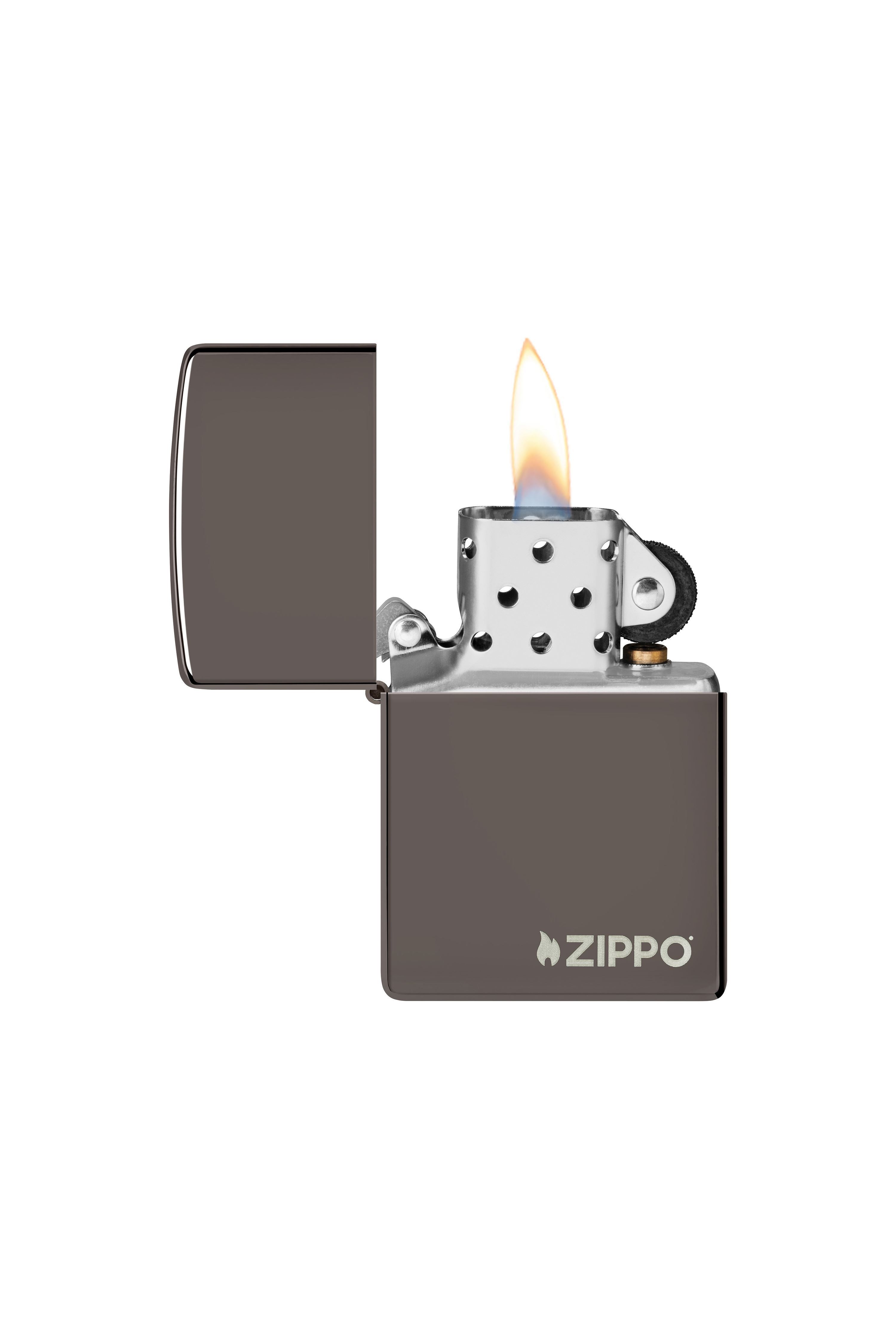Zippo Çakmak Logo Black ice Buz Siyahı 150zl