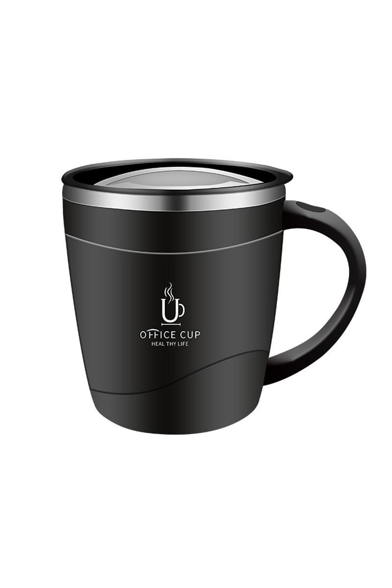 304 L Çelik Siyah Sıcak Soğuk 500 ml Kahve El Termos Kupa Mug cin558sy