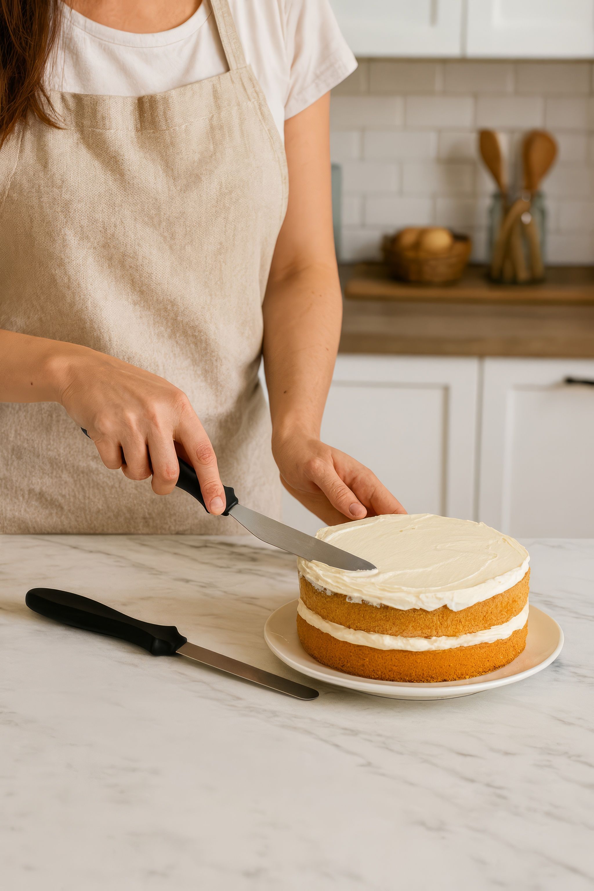 Çelik Silver Pasta Krema Sıva Kek Spatula Seti Sunum mt233