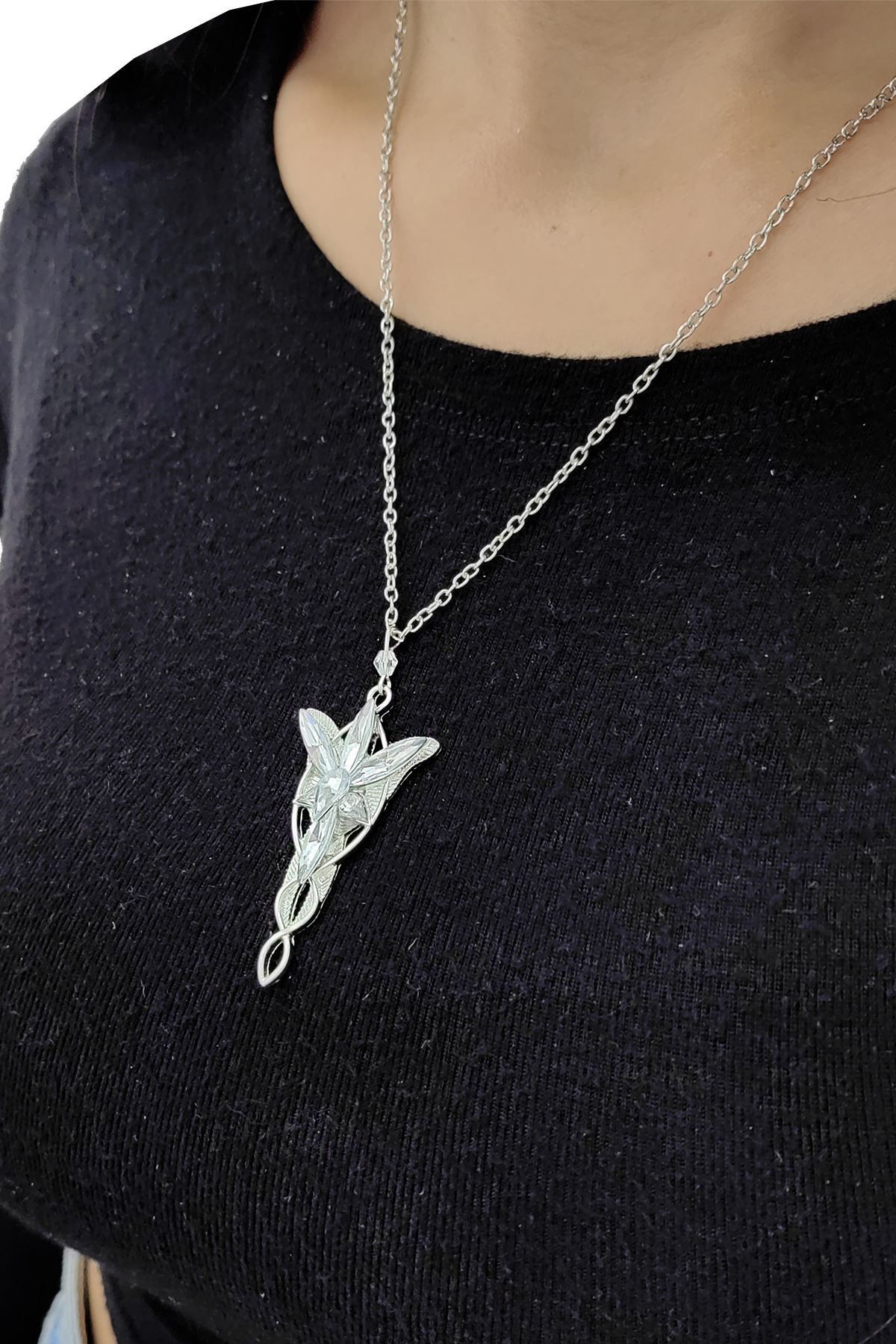 Chavin A-Leaf Lord Of The Rings Arwen Evenstar Kolye ve Küpe Set eu80-t