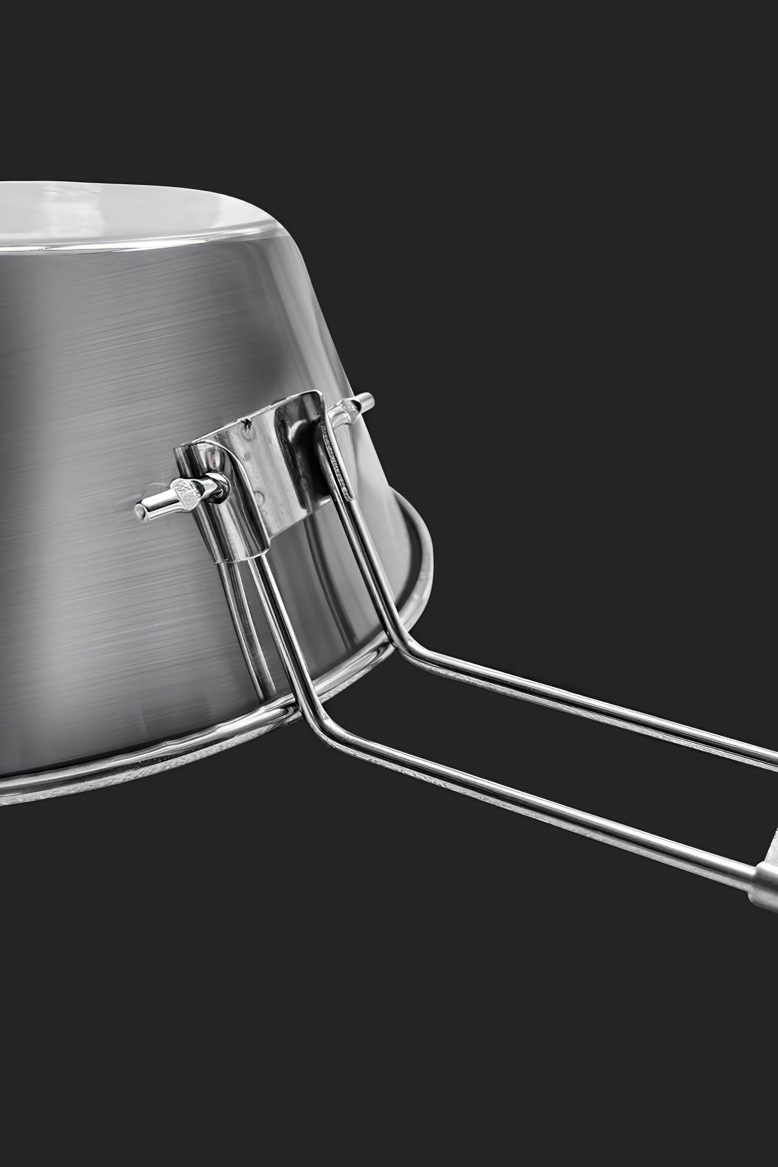 Çelik 275 ml Katlanır Kulp Ölçekli Kamp Ve Piknik Kasesi mt102