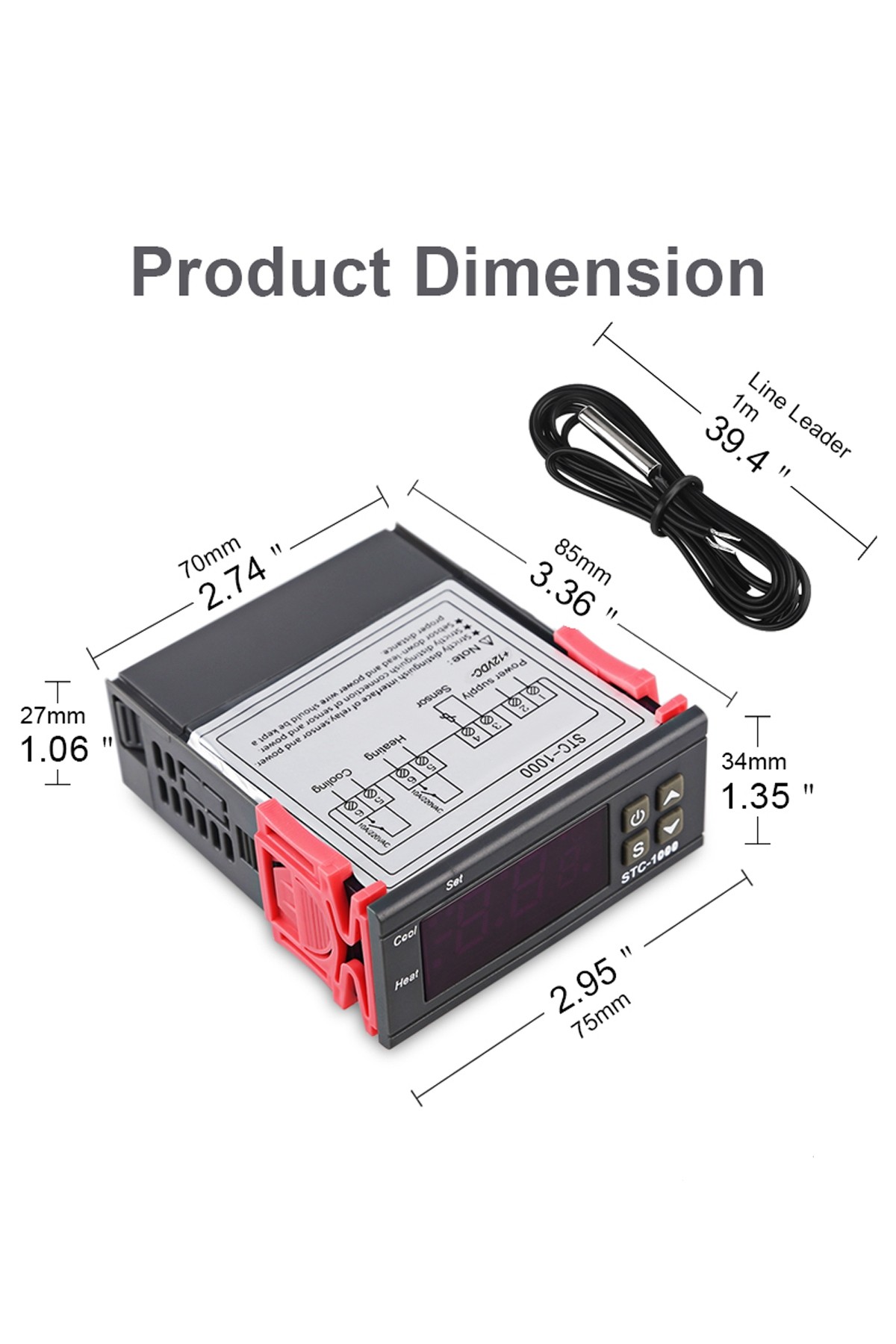 220V Çift Röleli Hassas Dijital Termostat Kuluçka 10amper thr280