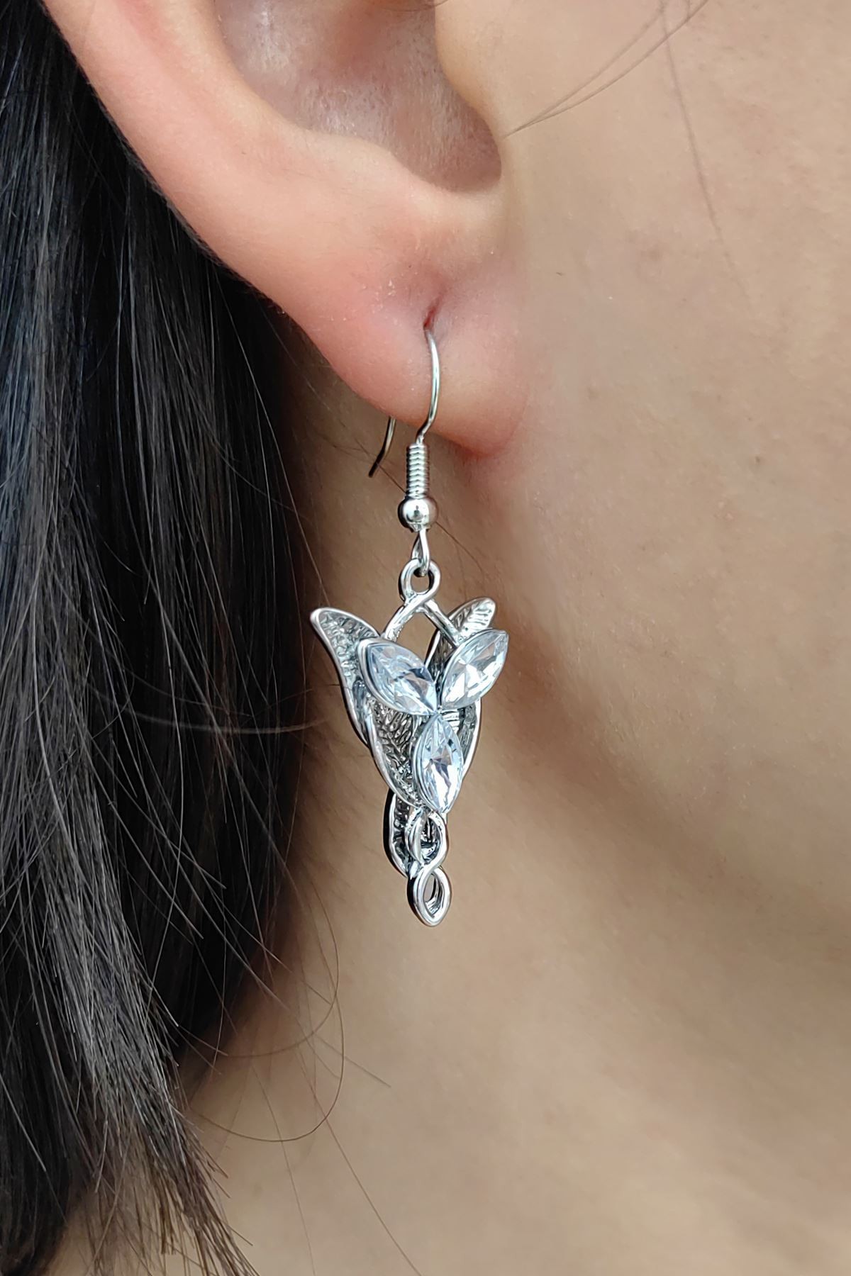 Chavin A-Leaf Lord Of The Rings Arwen Evenstar Kolye ve Küpe Set eu80-t