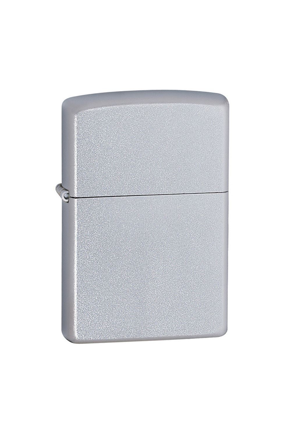 Zippo Çakmak Satin Mat Gri Hediyelik Kutu Benzin Taş Set du10mat
