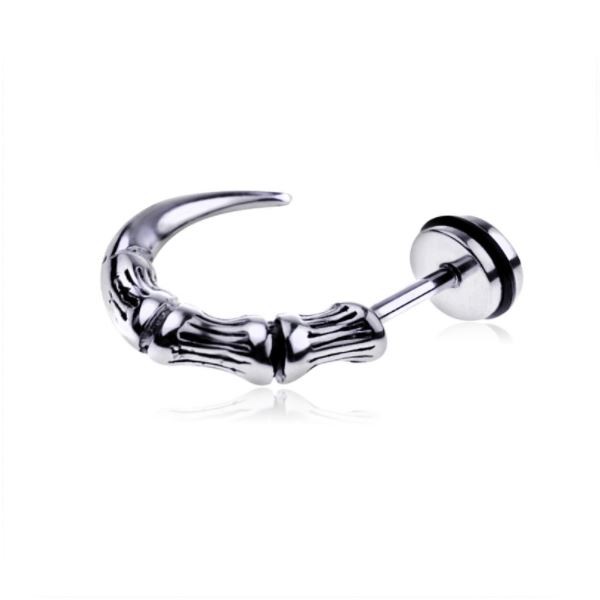 Chavin Motifli Pençe Çelik Erkek Küpe dr26