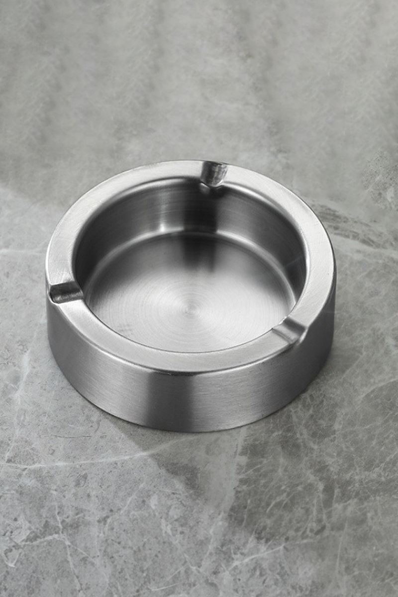 50 Adet Çelik 11 cm Kafe Restaurant Lokanta Yuvarlak Kül Tablası Küllük mt168-50