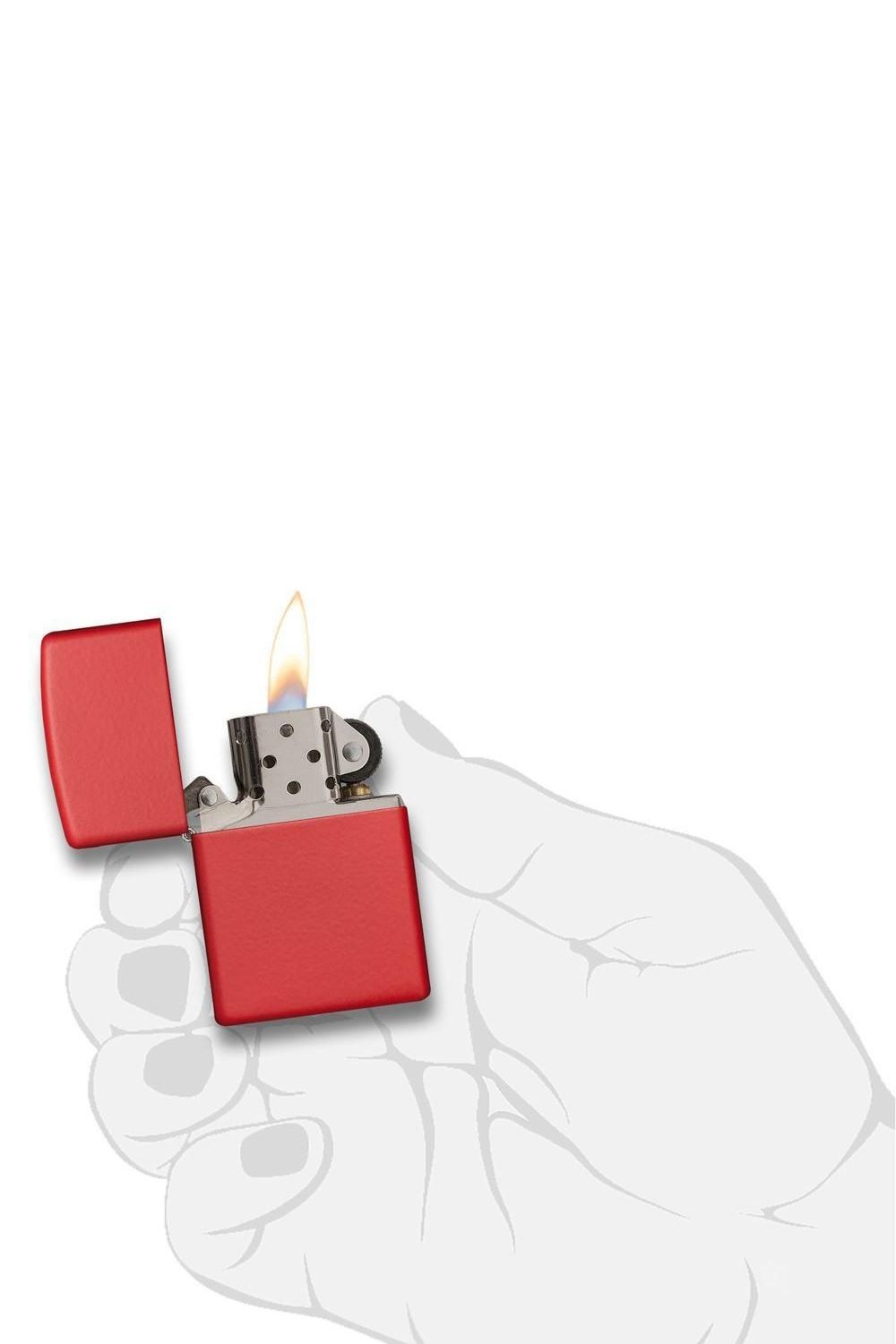 Zippo Çakmak Regular Kırmızı Red Matte 233-000598