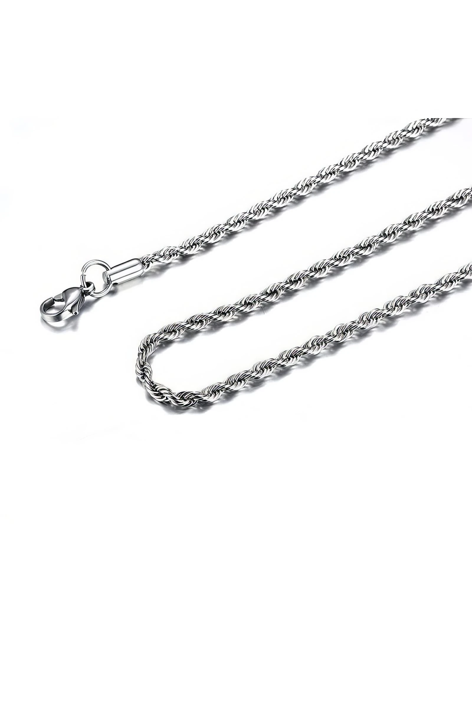 Chavin Burgu Kıvrık Model 3 mm 60 cm Erkek Bijuteri Zincir ey32