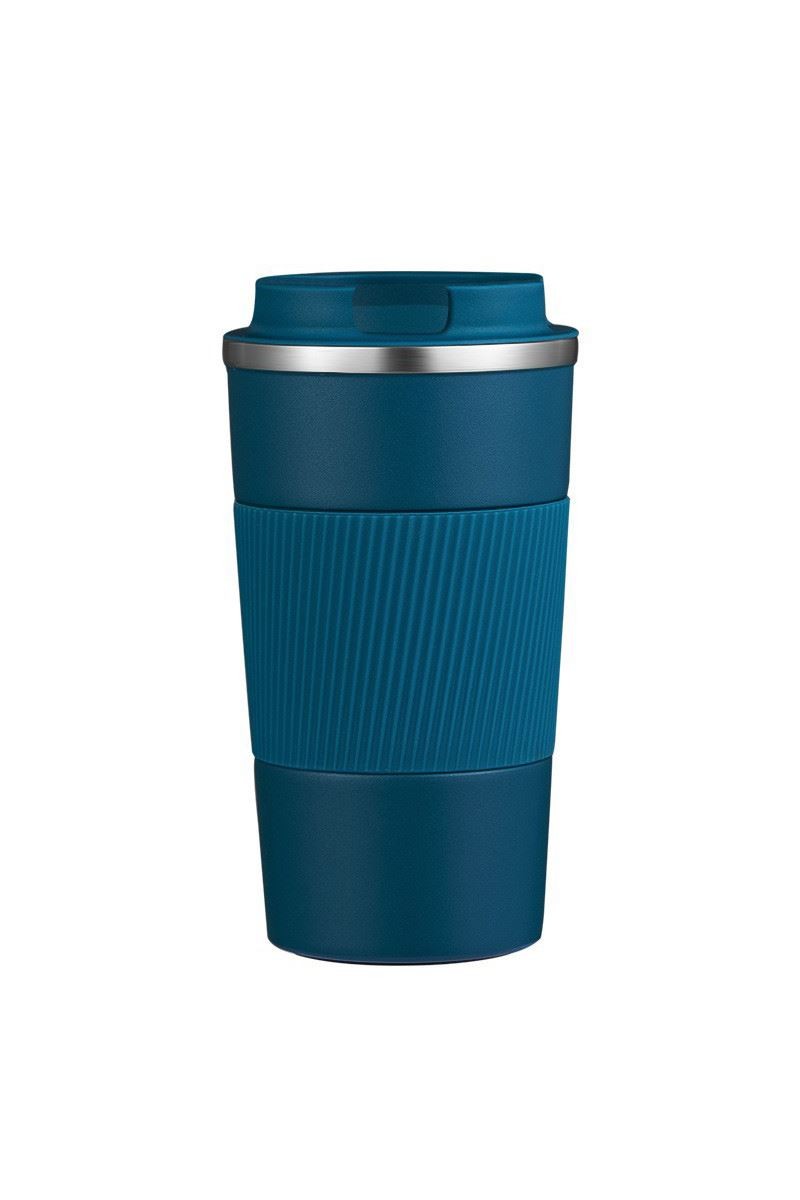 304 L Kilitli Çelik Mat Mavi 510 ml Kahve Termos Mug cin405mv