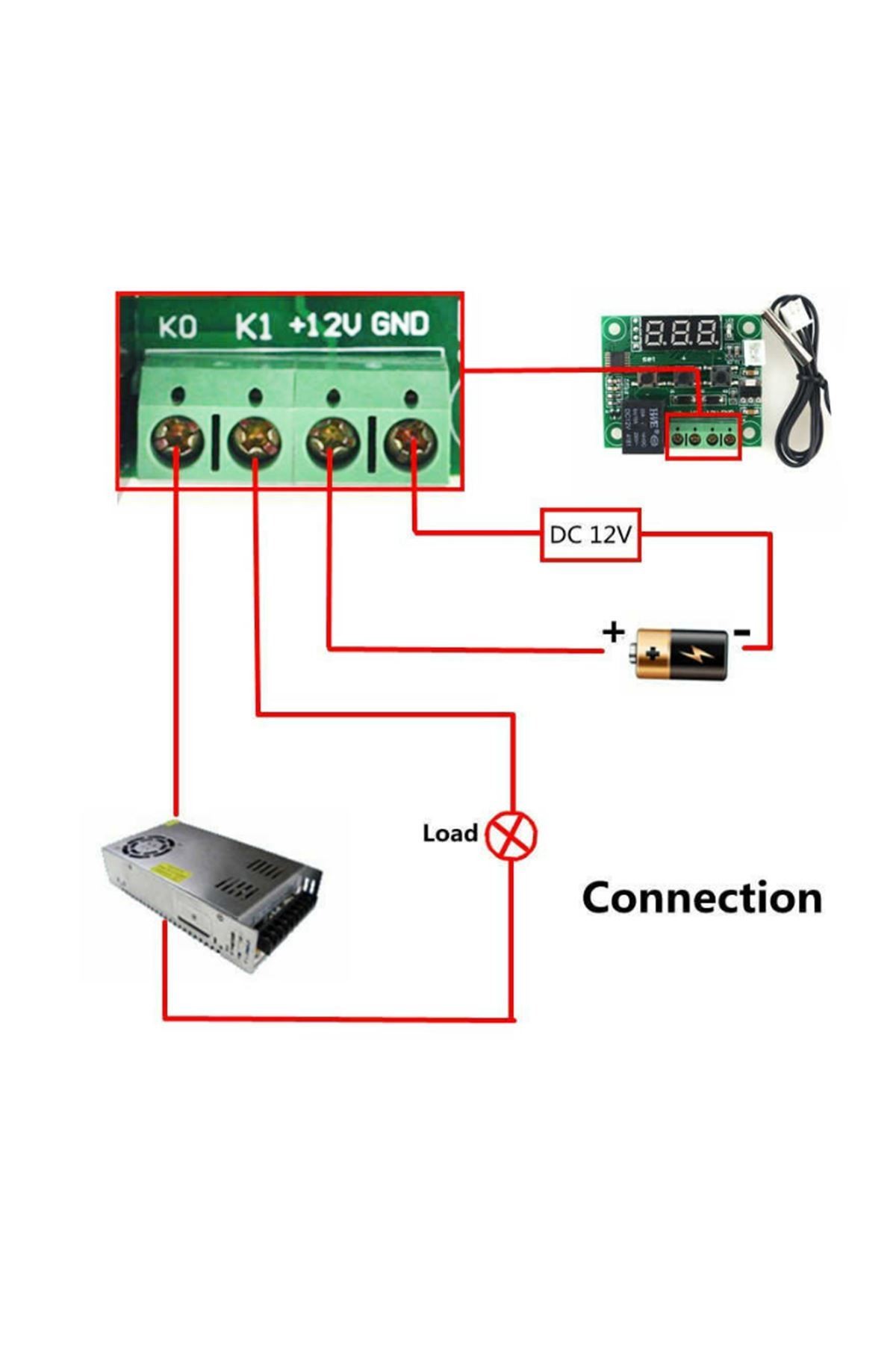 Dijital Termostat 12v Akvaryum Kuluçka Buzdolabı Termostat thr205