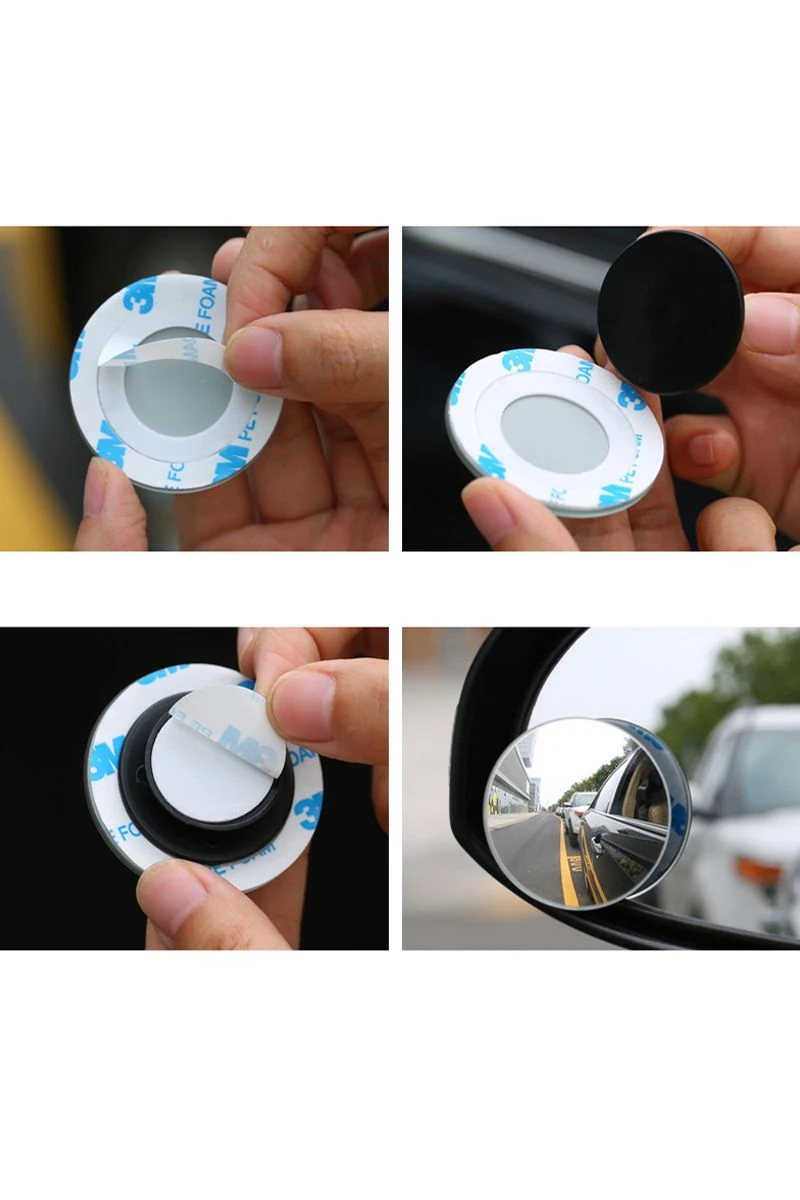 2 Adet 360° Kendinden Yapışkanlı Otomobil Kör Nokta Yan Aynası mt231