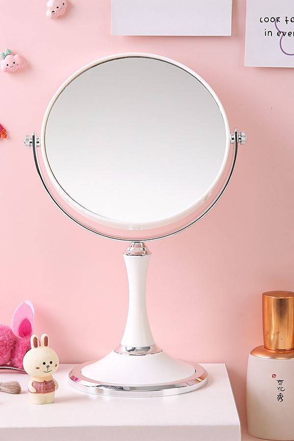 Masa üstü Beyaz Çift Taraflı Büyüteç ABS Polimer Malzeme Masa Aynası cin720by